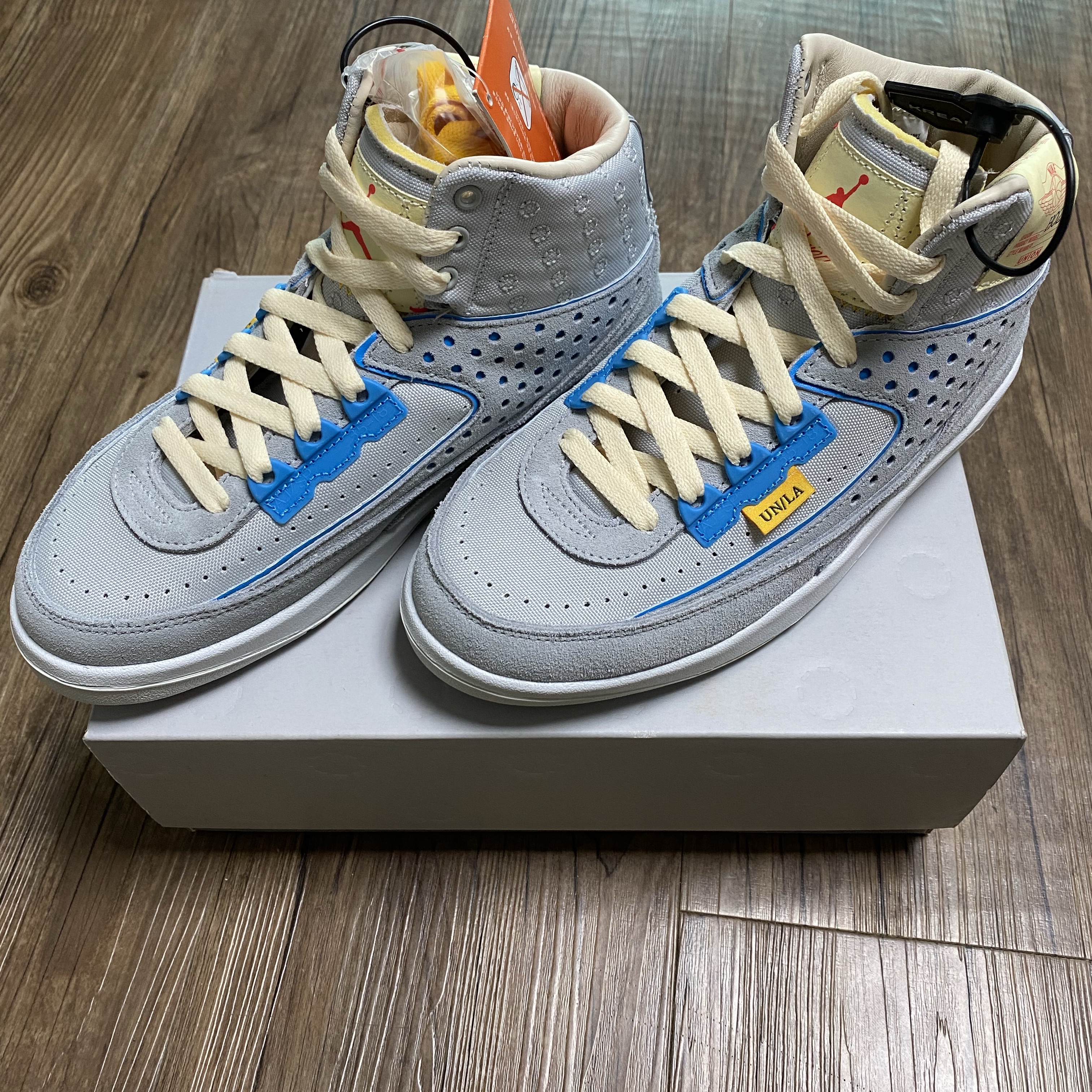 Jordan 2 x Union Retro SP Grey Fog 착용 스타일 - 1