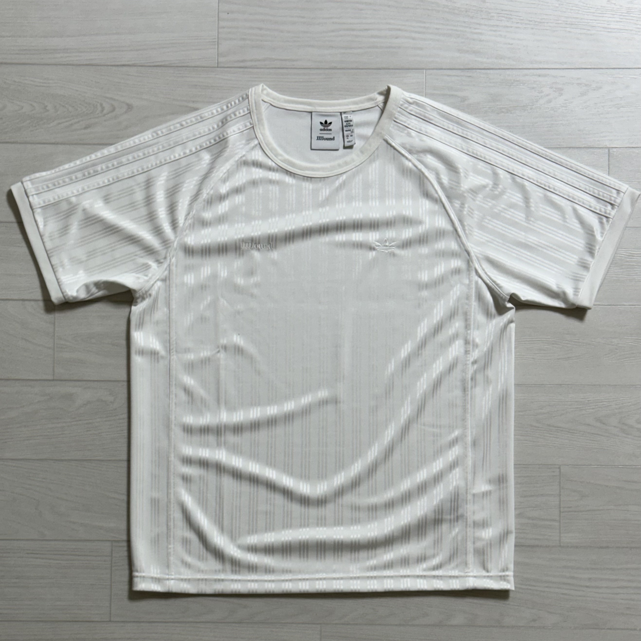 Adidas x JJJJound Football Jersey White - KR Sizing 착용 스타일 - 1