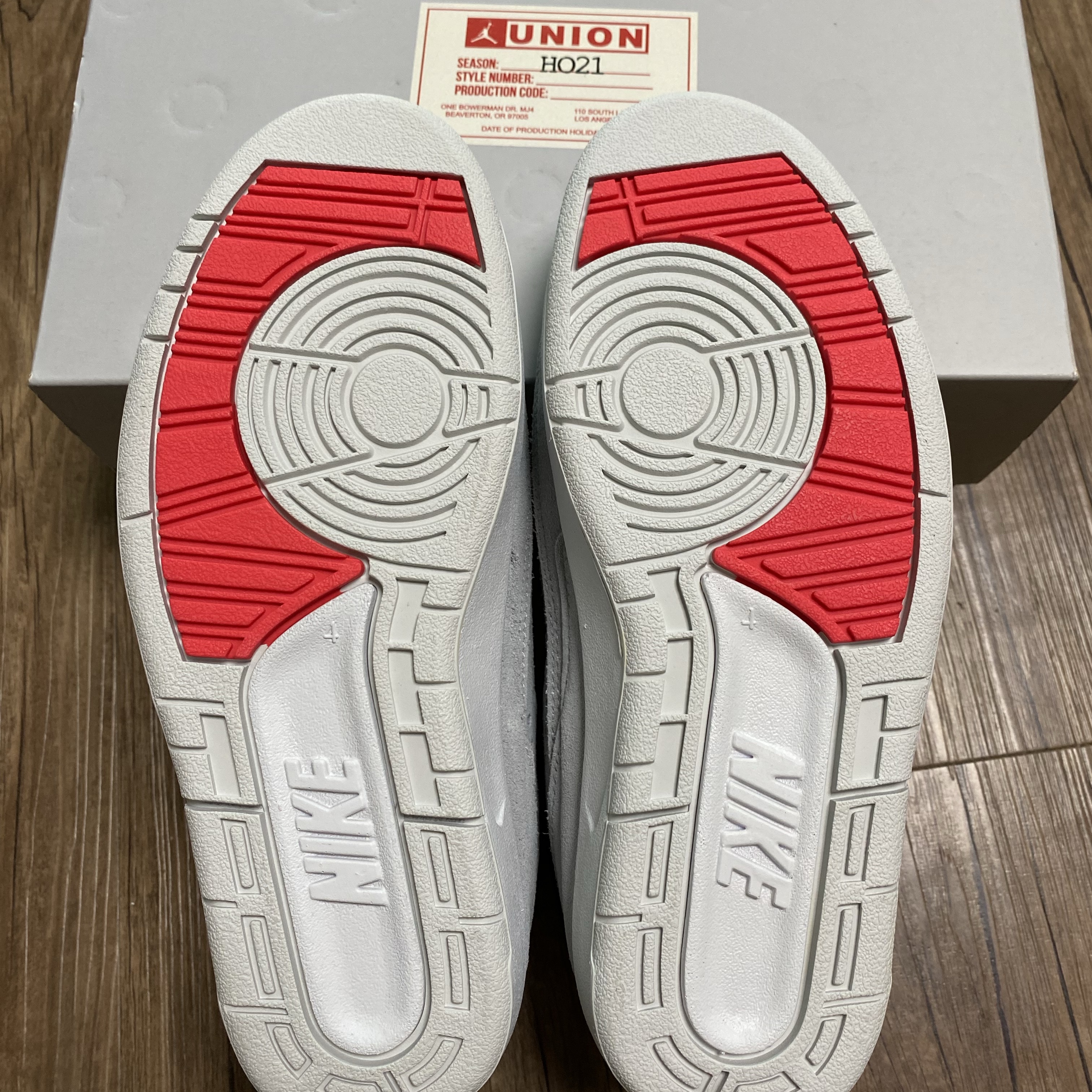Jordan 2 x Union Retro SP Grey Fog 착용 스타일 - 8