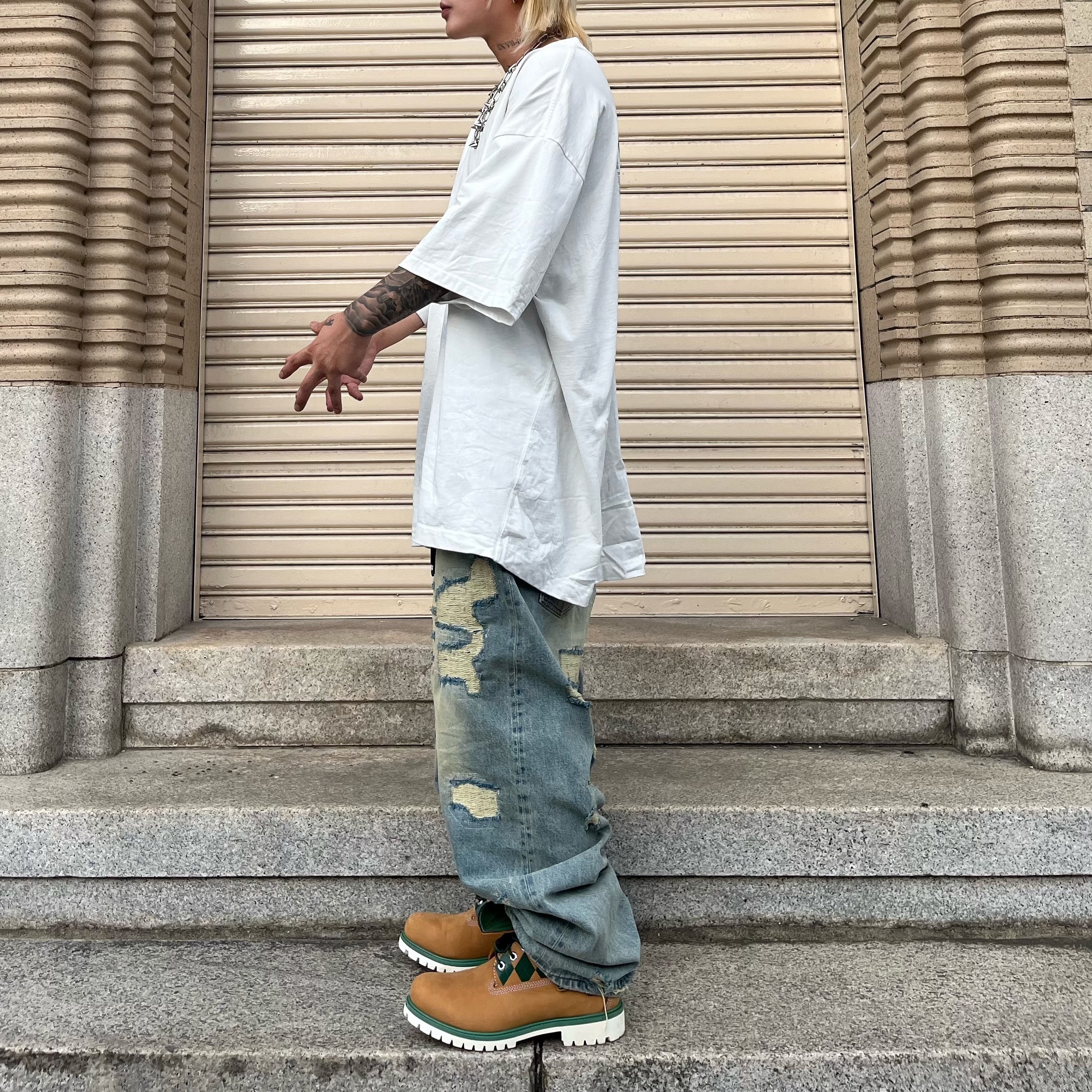 KASINA x Timberland 6 In Premium Vibram GTX Wheat 착용 스타일 - 5