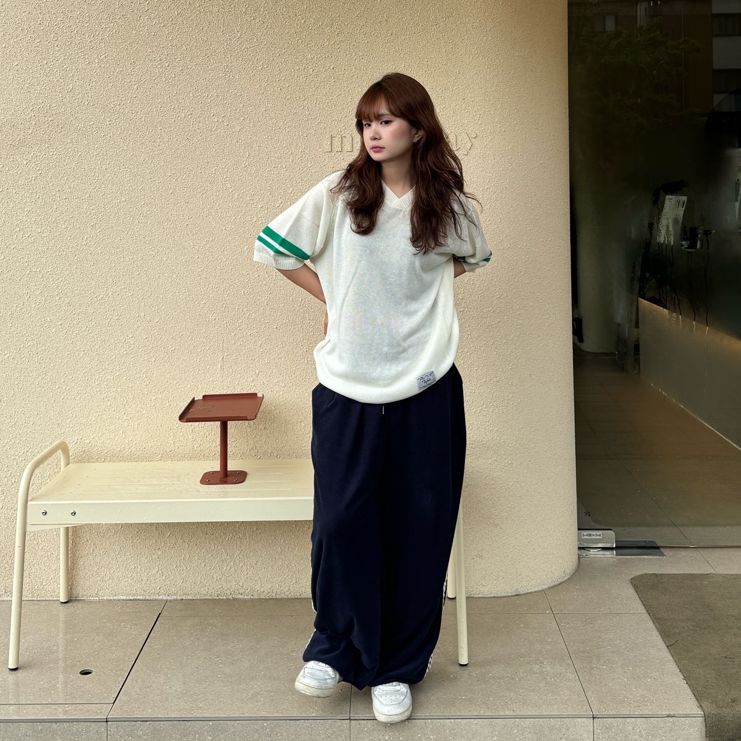 (W) Nike Air Force 1 '07 Low White 착용 스타일 - 1