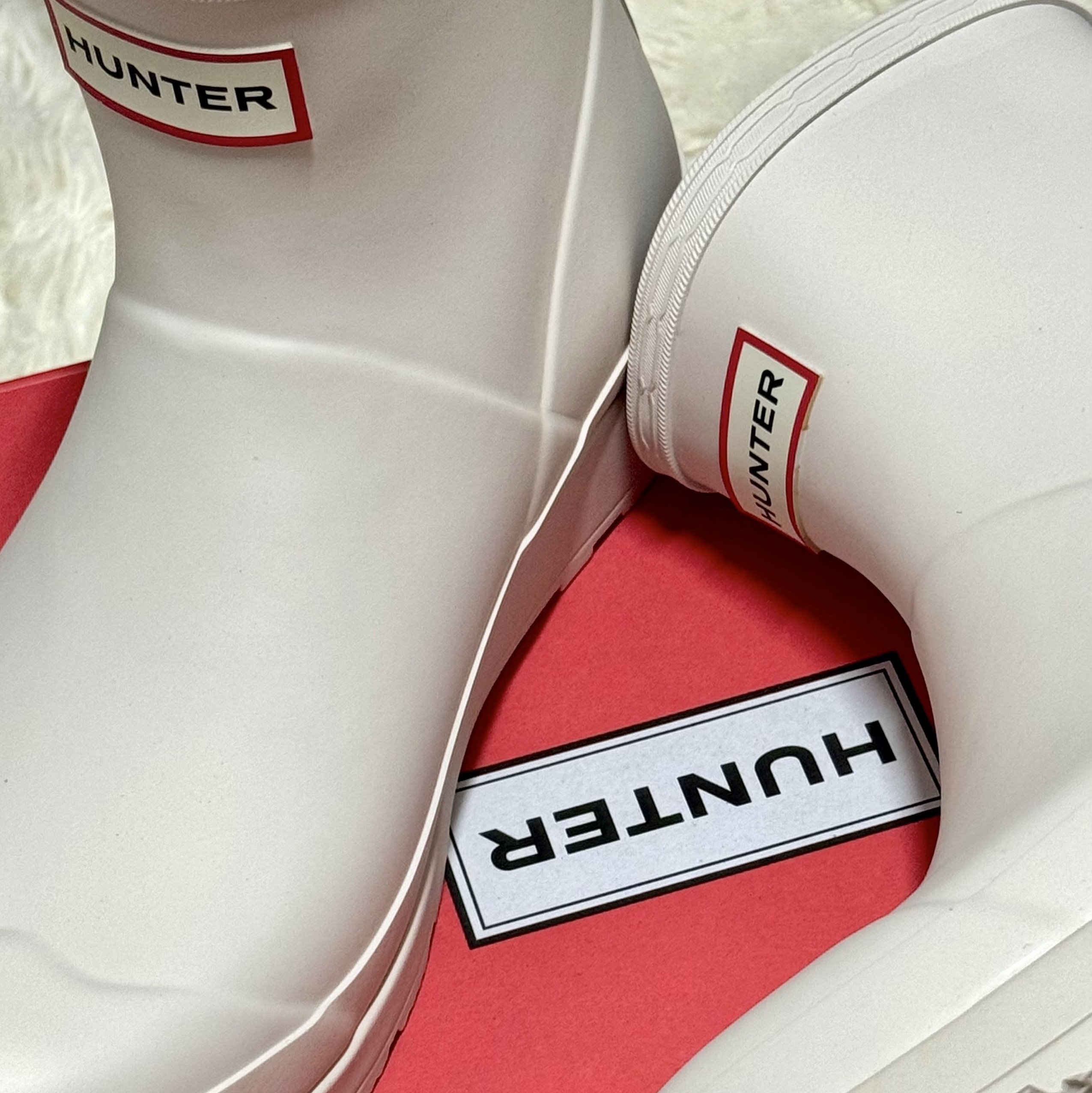 (W) Hunter Play Short Wellington Boots Cast 착용 스타일
