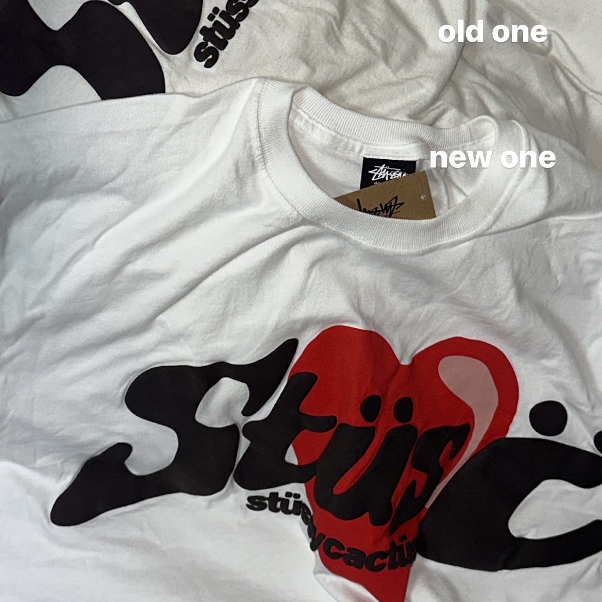 Stussy x Cactus Plant Flea Market Heart T-Shirt 착용 스타일