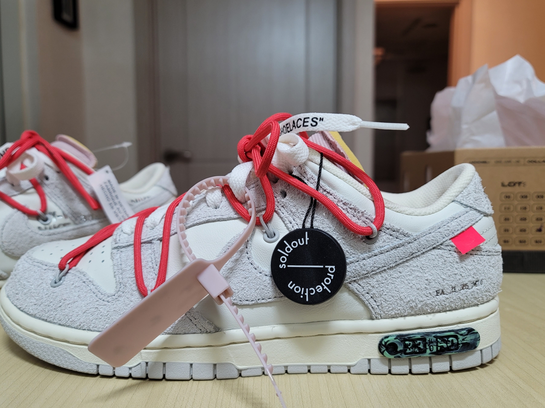 Nike x Off-White Dunk Low The 50 - Lot 33 착용 스타일 - 1