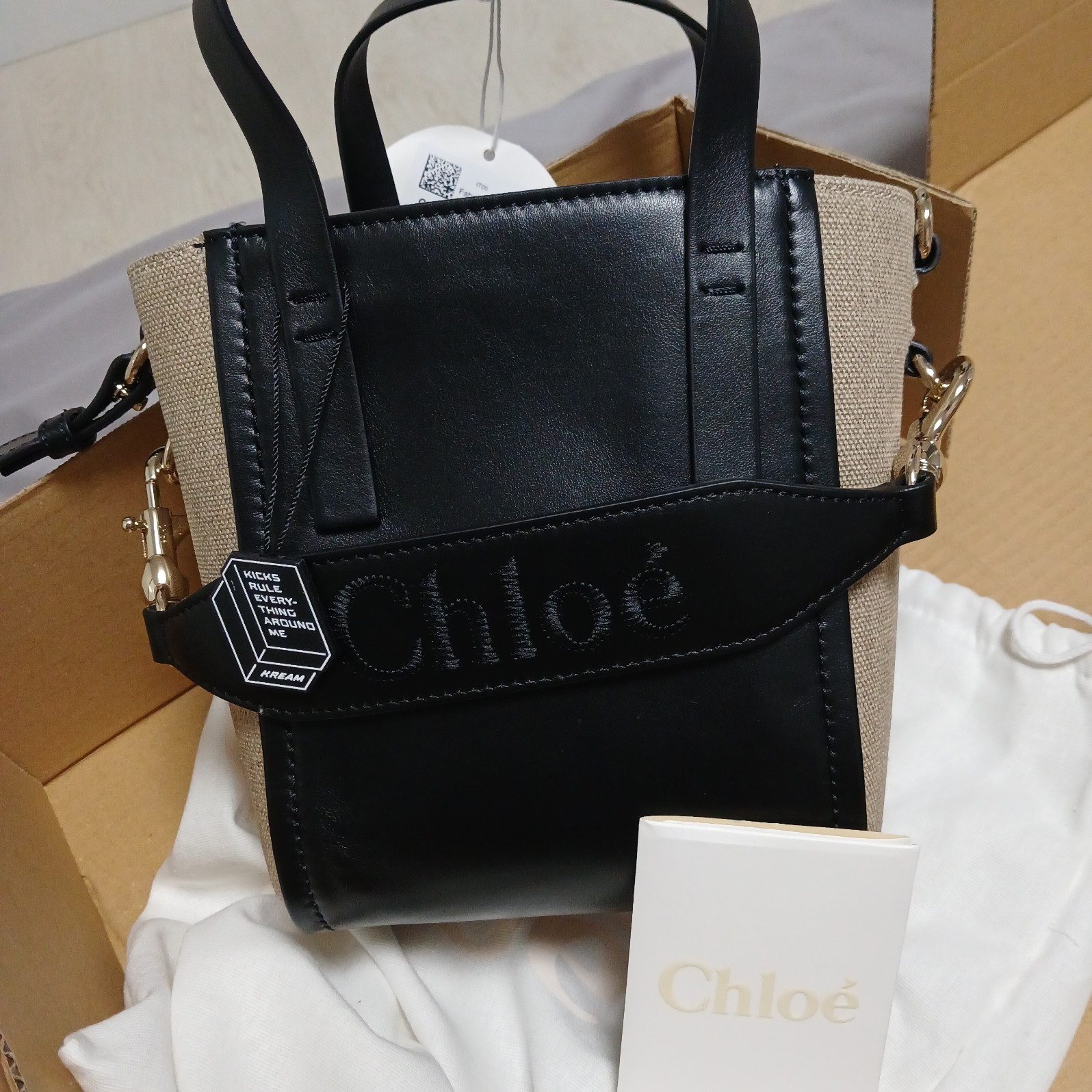 Chloe Sense Small Tote Bag Black 착용 스타일