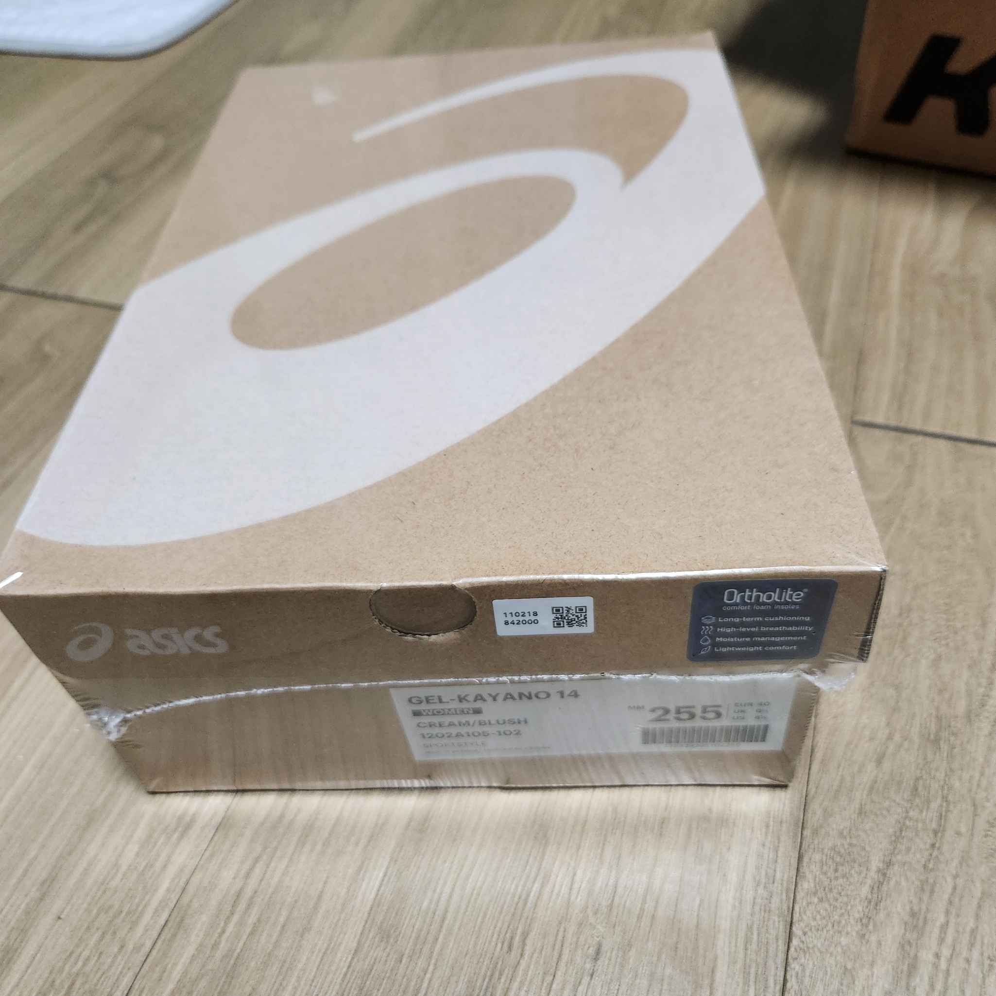 (W) Asics Gel-Kayano 14 Cream Blush 착용 스타일 - 1