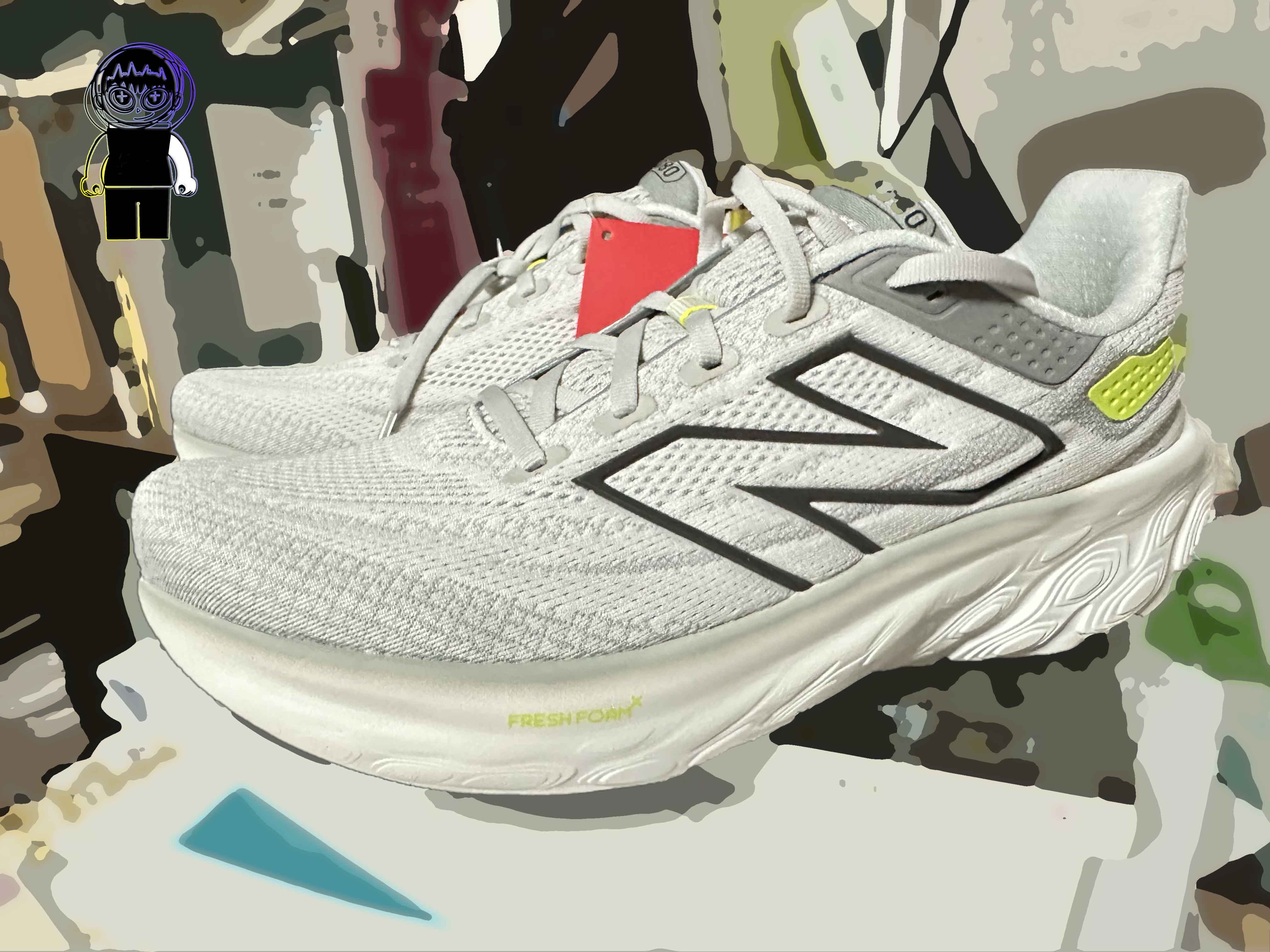New Balance Fresh Foam X 1080v13 Grey Matter Shadow Grey - D Standard 착용 스타일