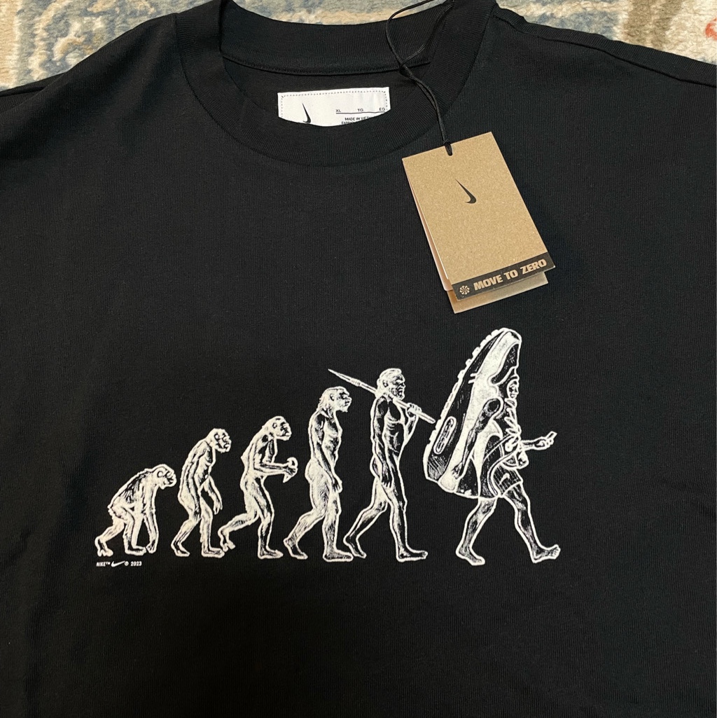 Nike Sneaker Evolution Short Sleeve T-Shirt Black - Asia 착용 스타일 - 2