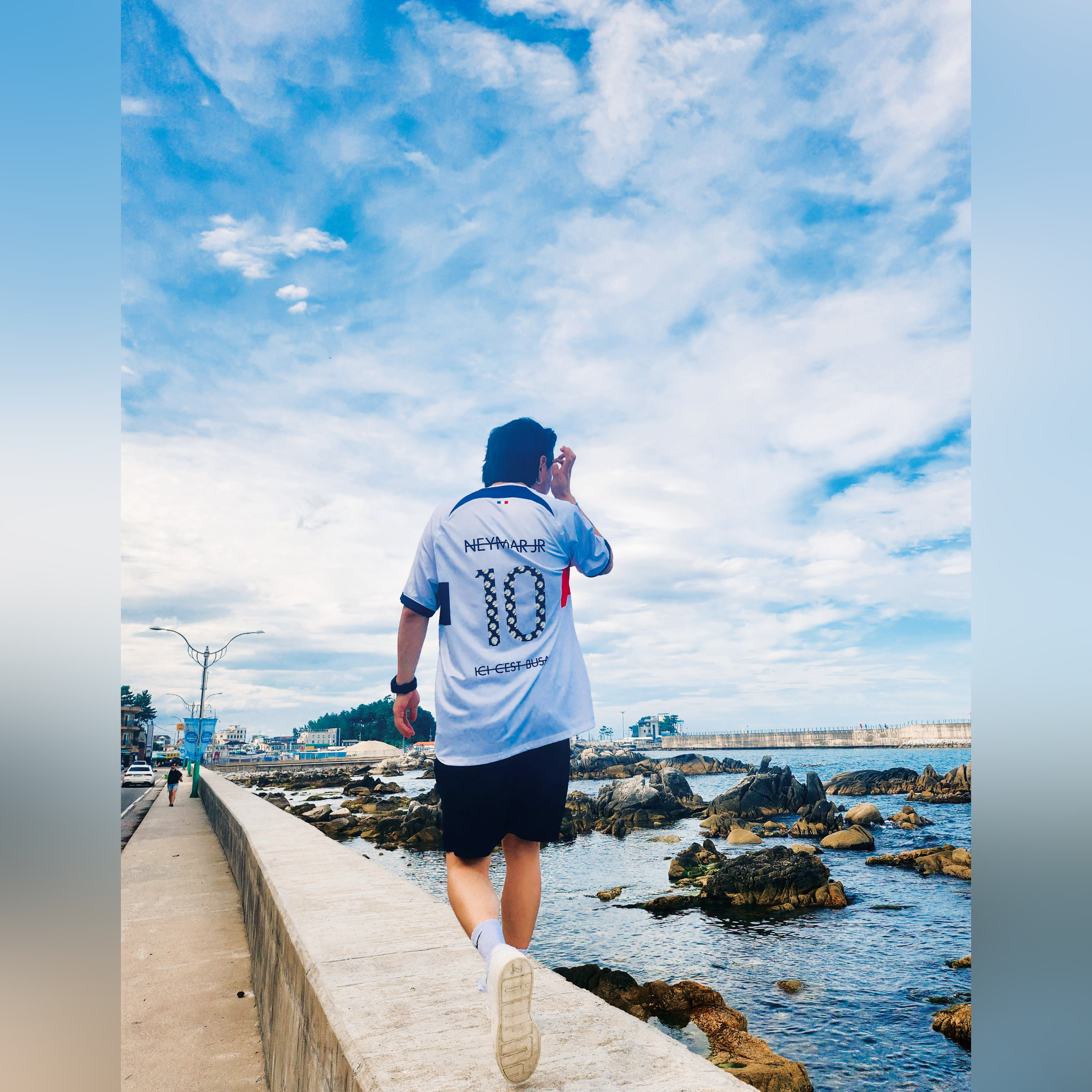 Nike Paris Saint-Germain 2023/24 Dri-Fit Stadium Away Jersey White Midnight Navy (Non Marking Ver.) 착용 스타일 - 1