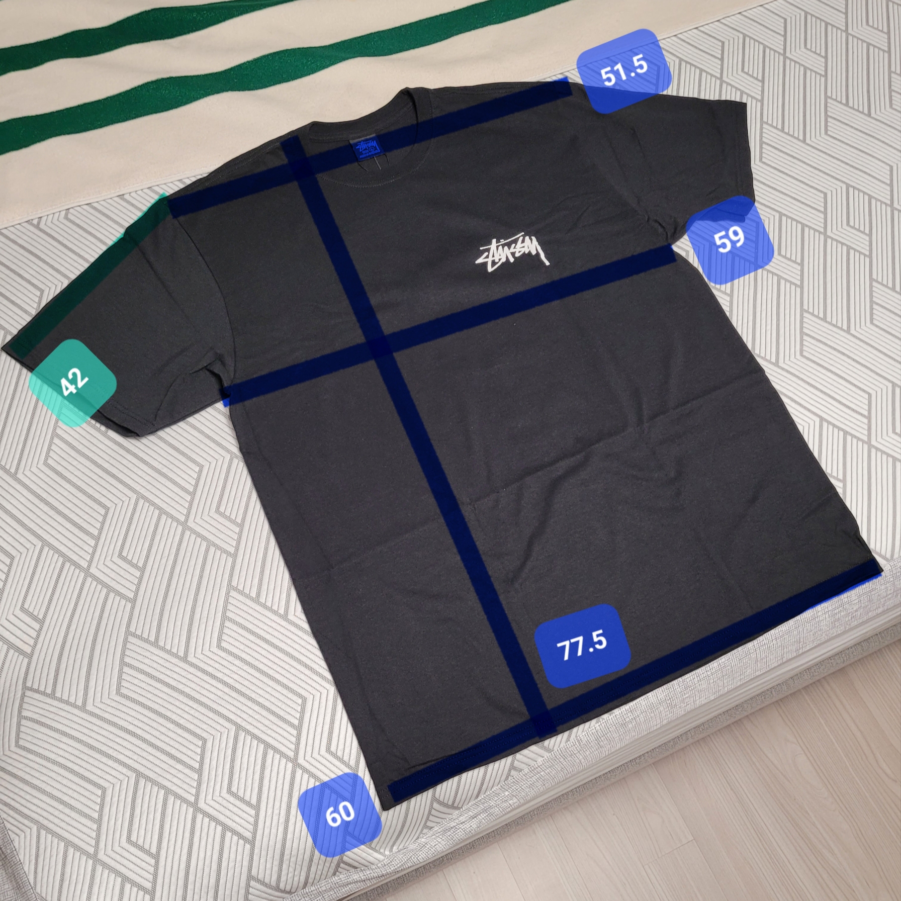 Stussy Kittens T-Shirt Black 착용 스타일 - 1