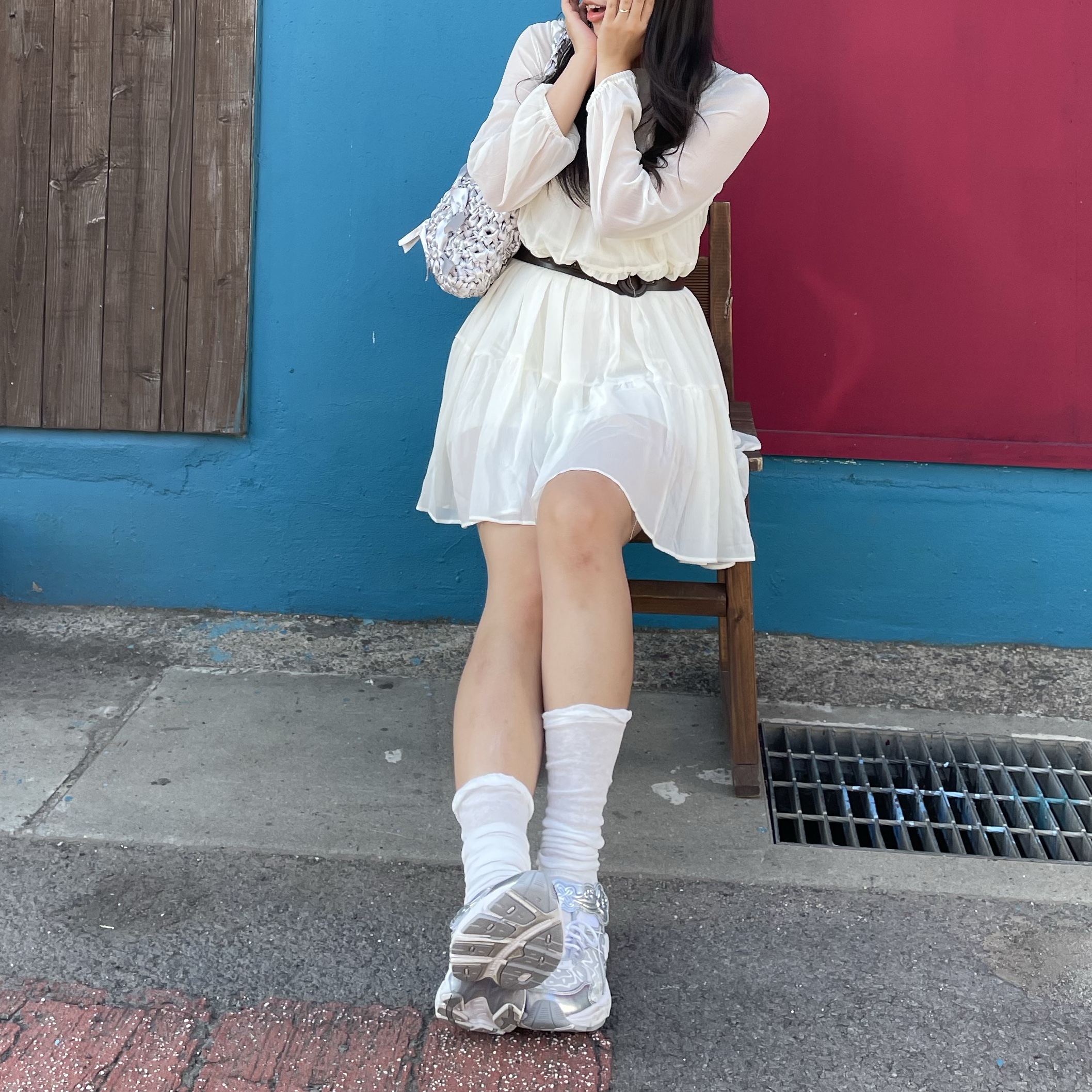 Asics x Cecilie Bahnsen GT-2160 White 착용 스타일 - 3