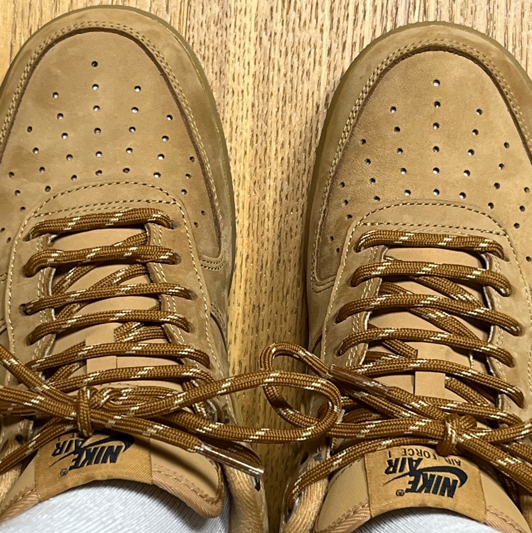 (W) Nike Air Force 1 '07 WB Flax Wheat 착용 스타일