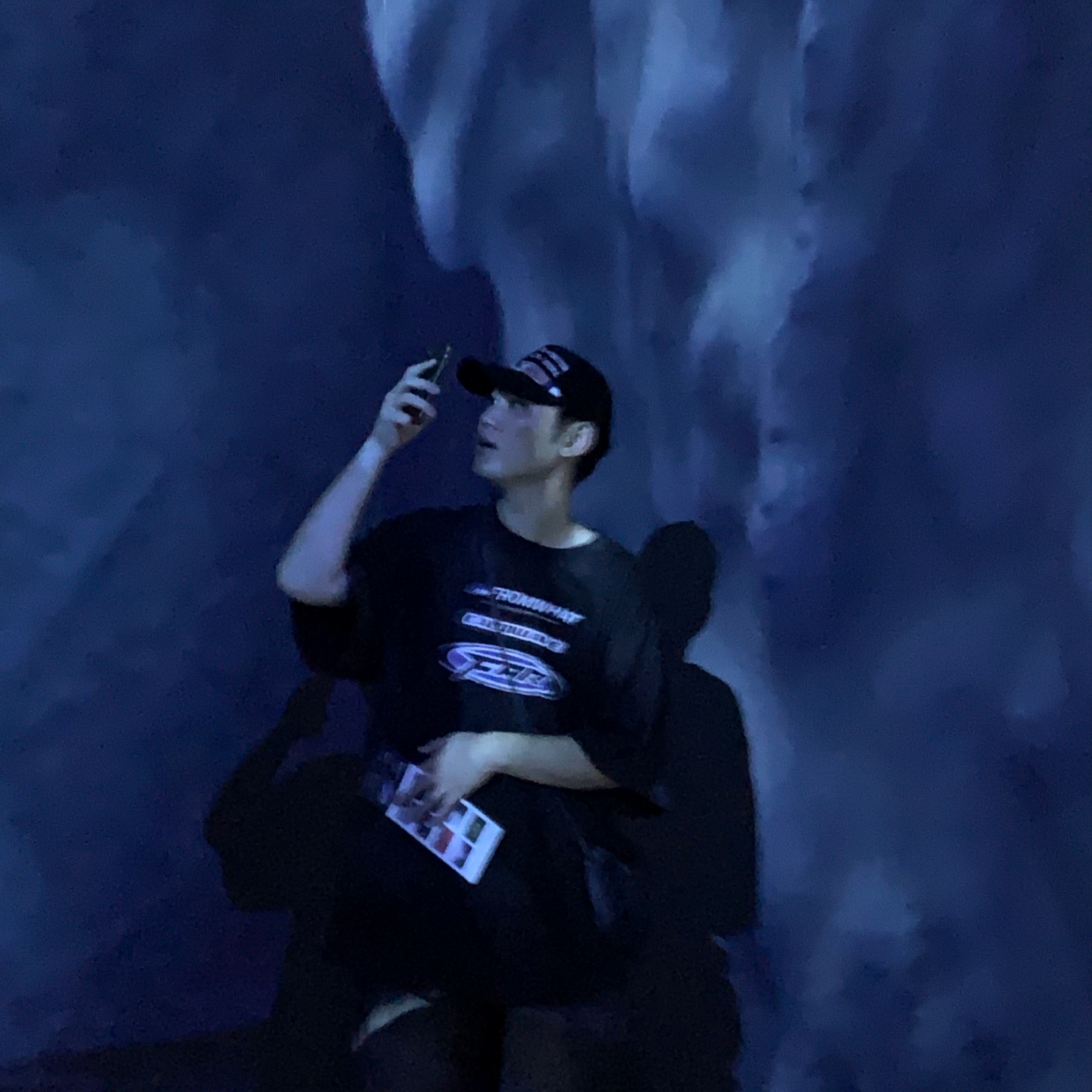 Reebok x Needles Beatnik Black, Farfromwhat Far Washed Logo T-Shirt Black 착용 스타일 - 3