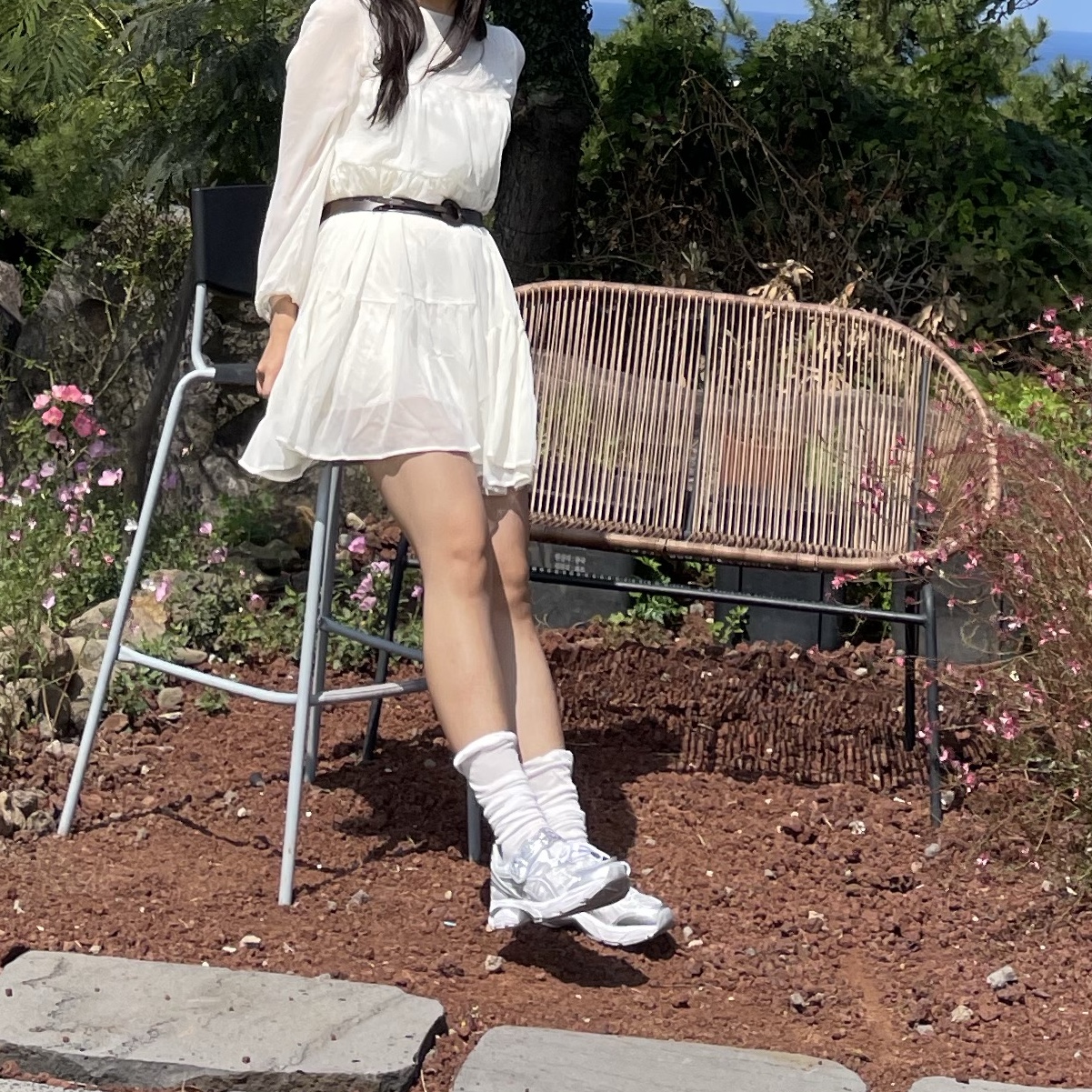 Asics x Cecilie Bahnsen GT-2160 White 착용 스타일 - 4