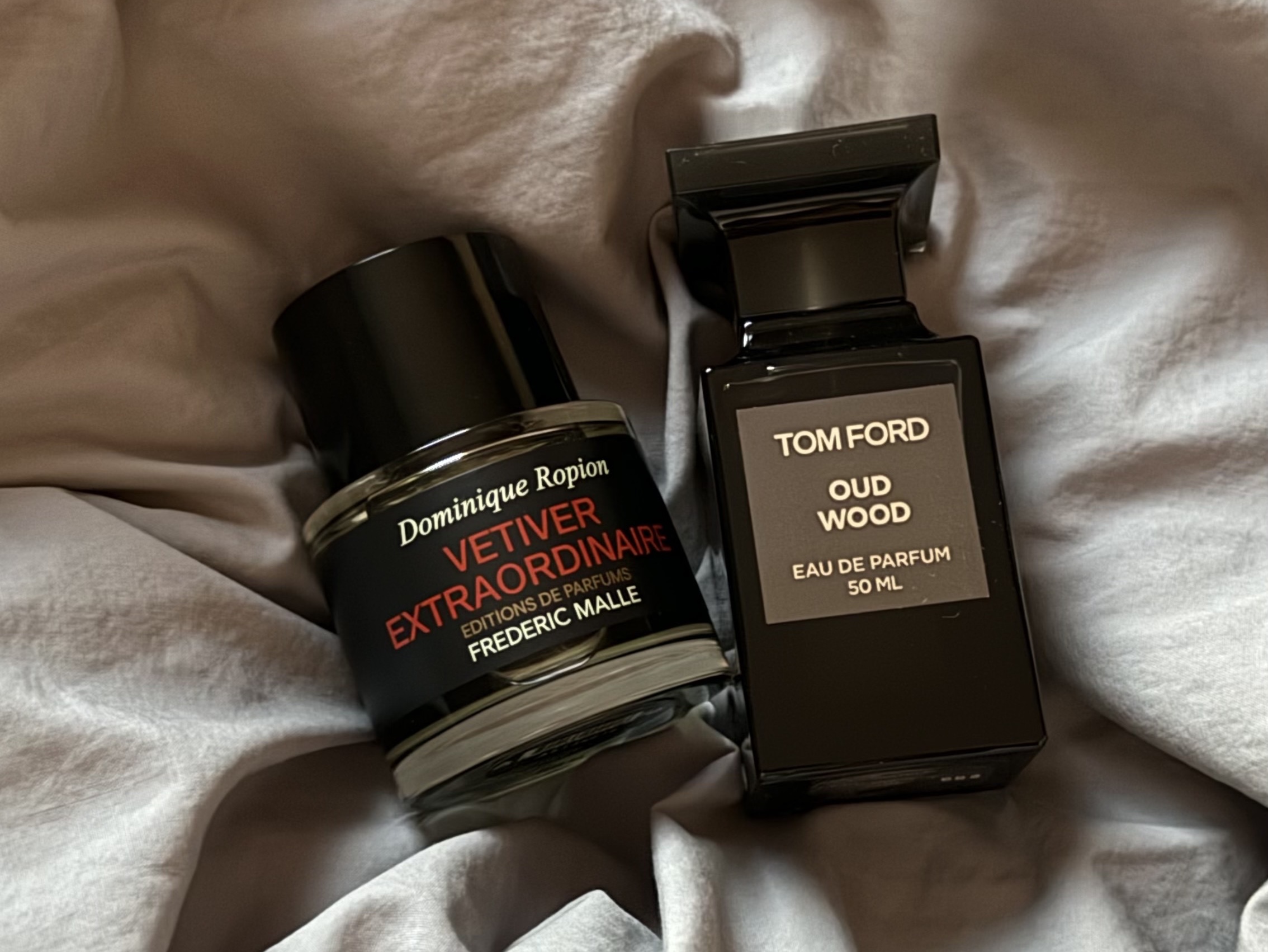 Frederic Malle Vetiver Extraordinaire 50ml Spray, Tom Ford Oud Wood Eau De Parfum 50ml 착용 스타일