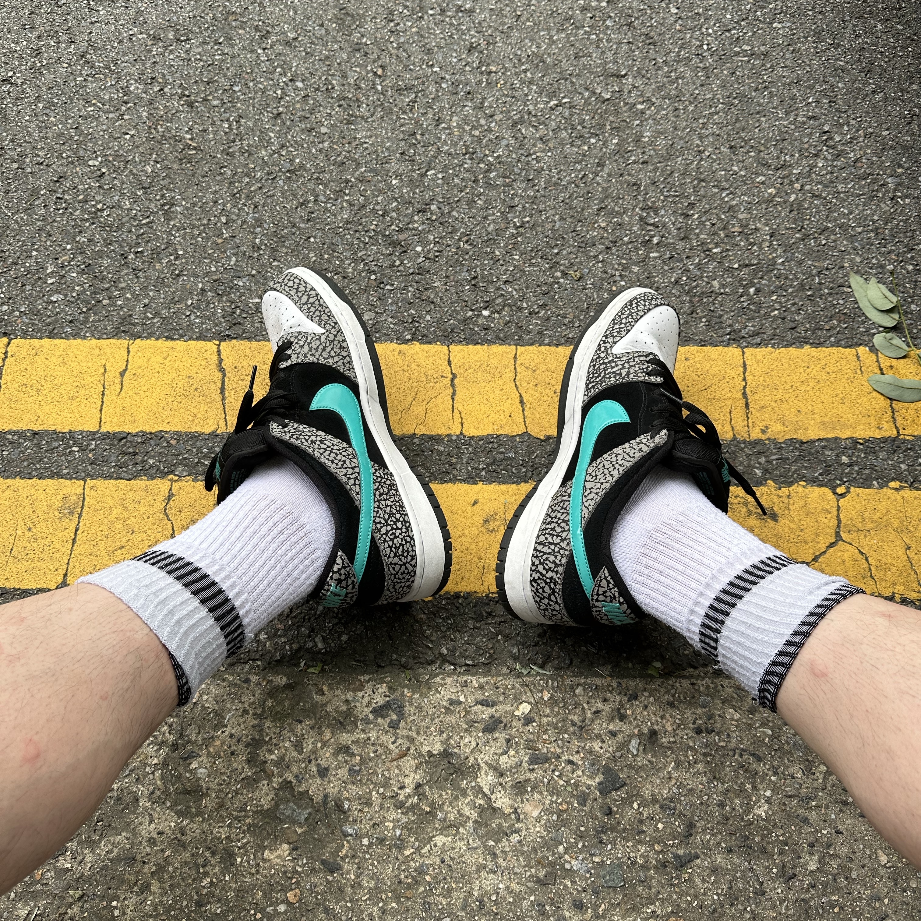 Nike SB Dunk Low Pro Clear Jade 착용 스타일 - 2
