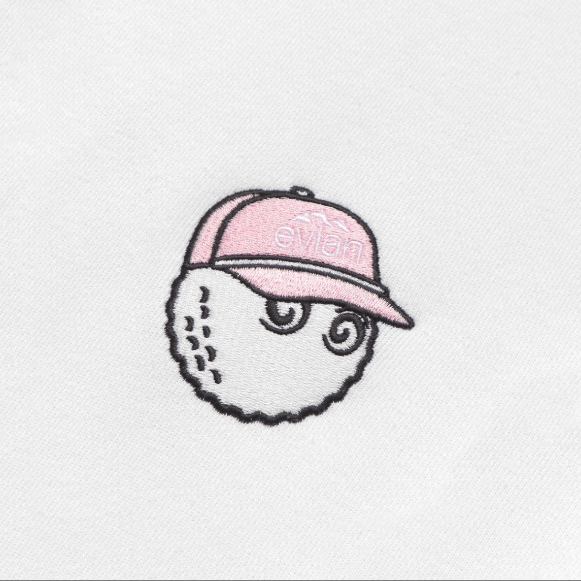 Malbon Golf x Evian French Terry Zip Up White 착용 스타일 - 5