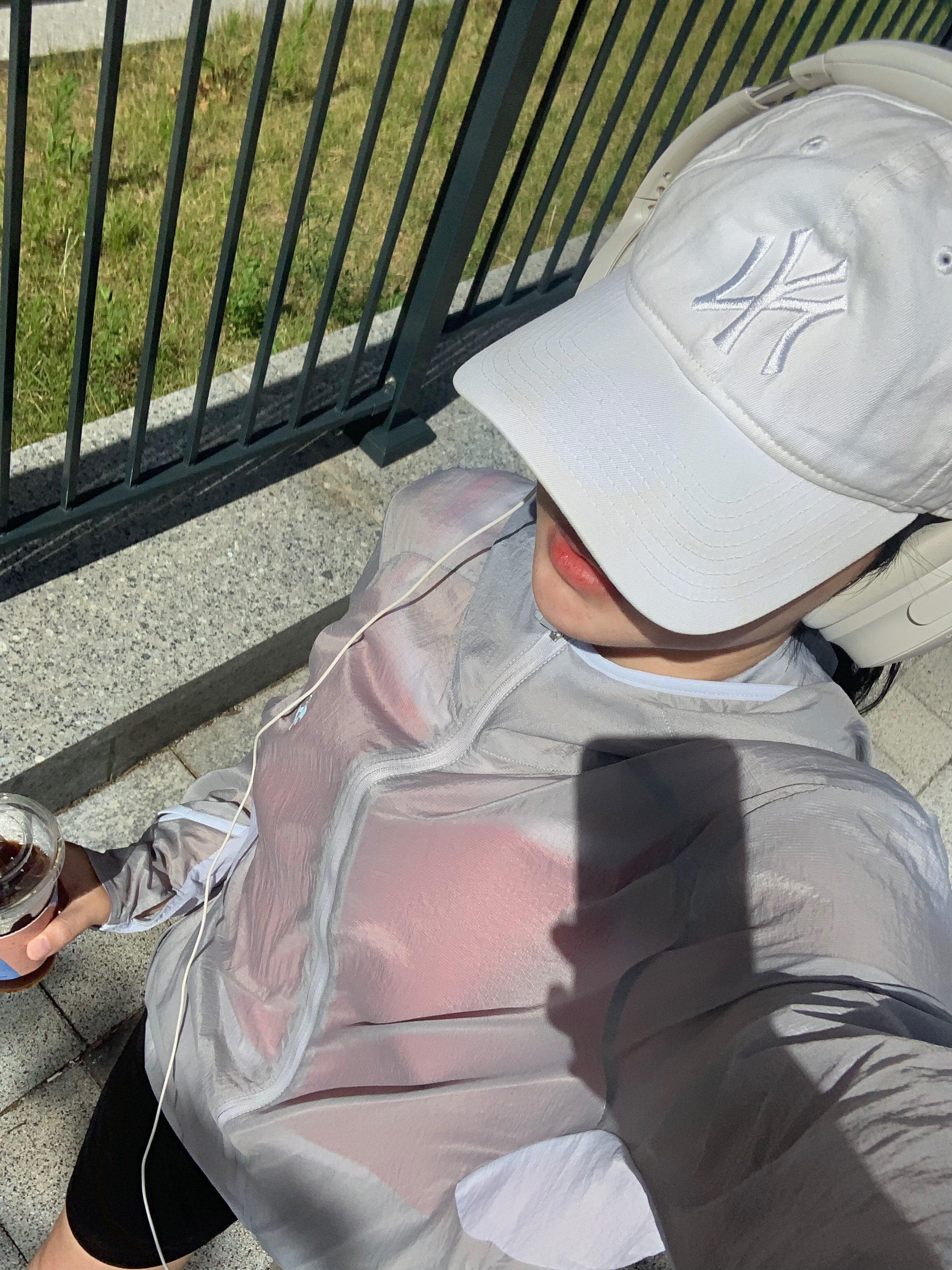 Sansan Gear Air Dash Jacket Light Grey - 24SS 착용 스타일 - 1