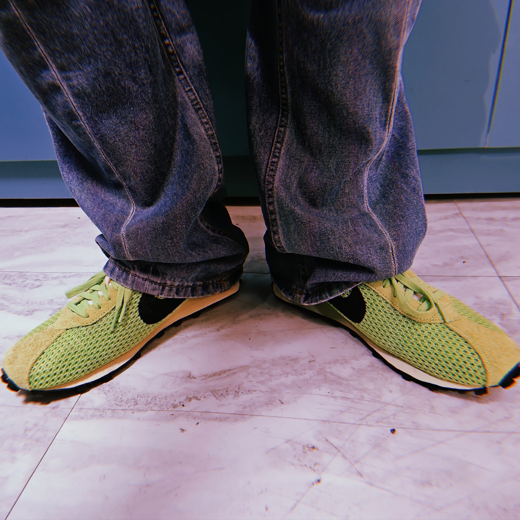 Nike x Stussy LD-1000 SP Action Green and Black 착용 스타일 - 2