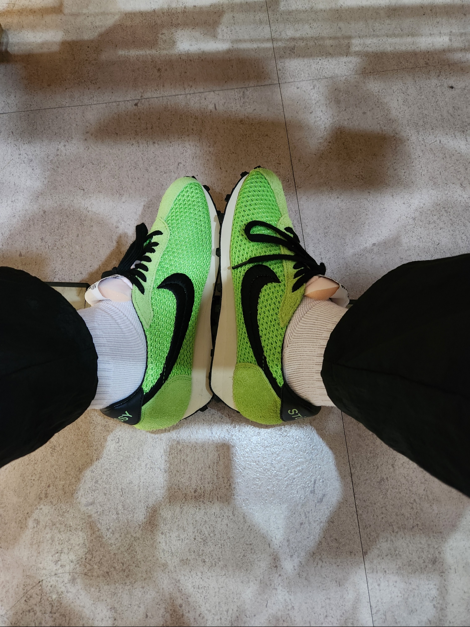 Nike x Stussy LD-1000 SP Action Green and Black 착용 스타일