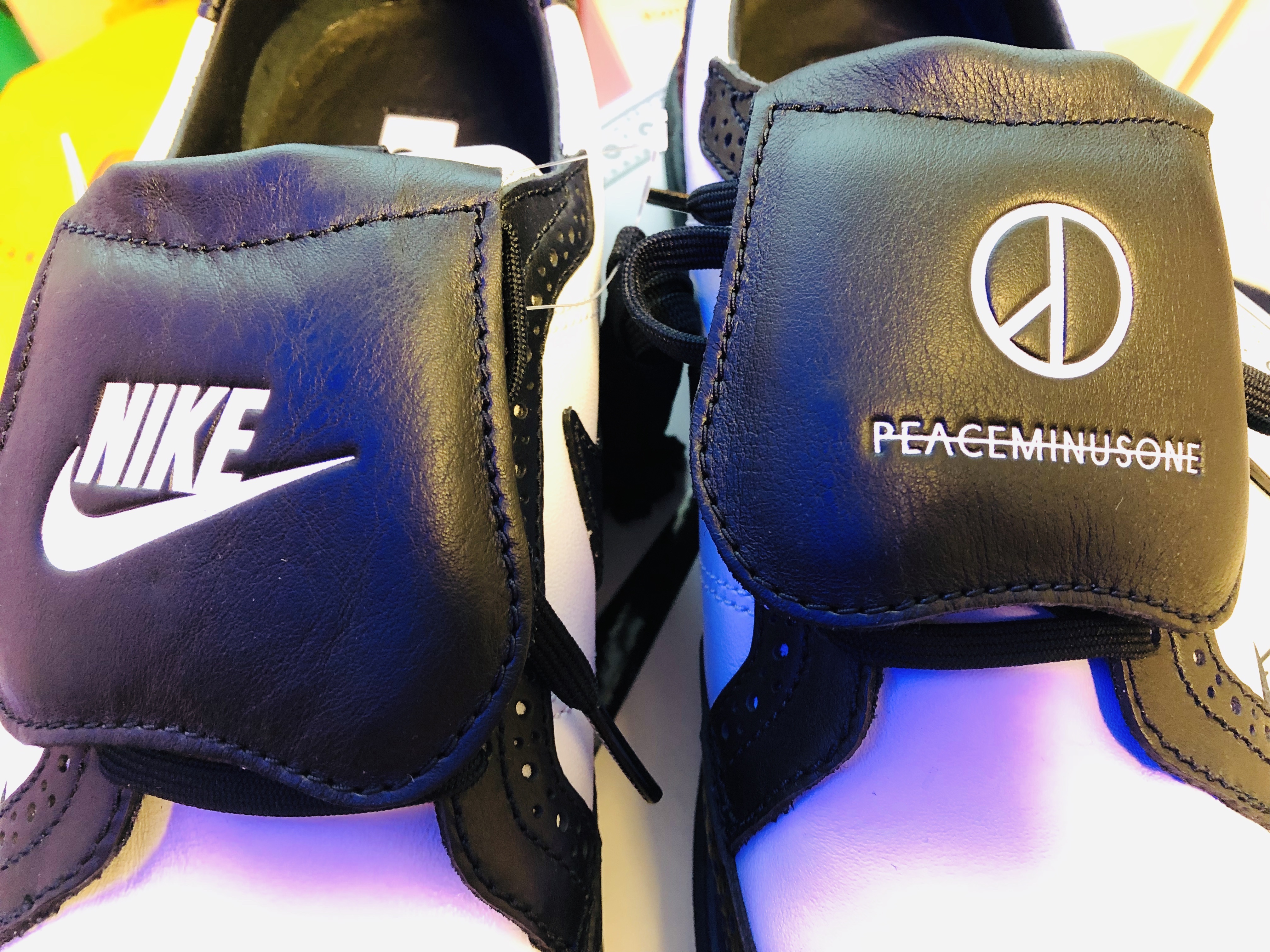 Nike x Peaceminusone Kwondo1 Black and White 착용 스타일