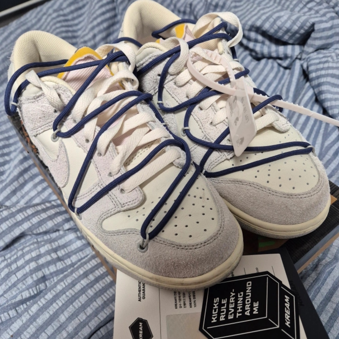 Nike x Off-White Dunk Low The 50 - Lot 18 착용 스타일