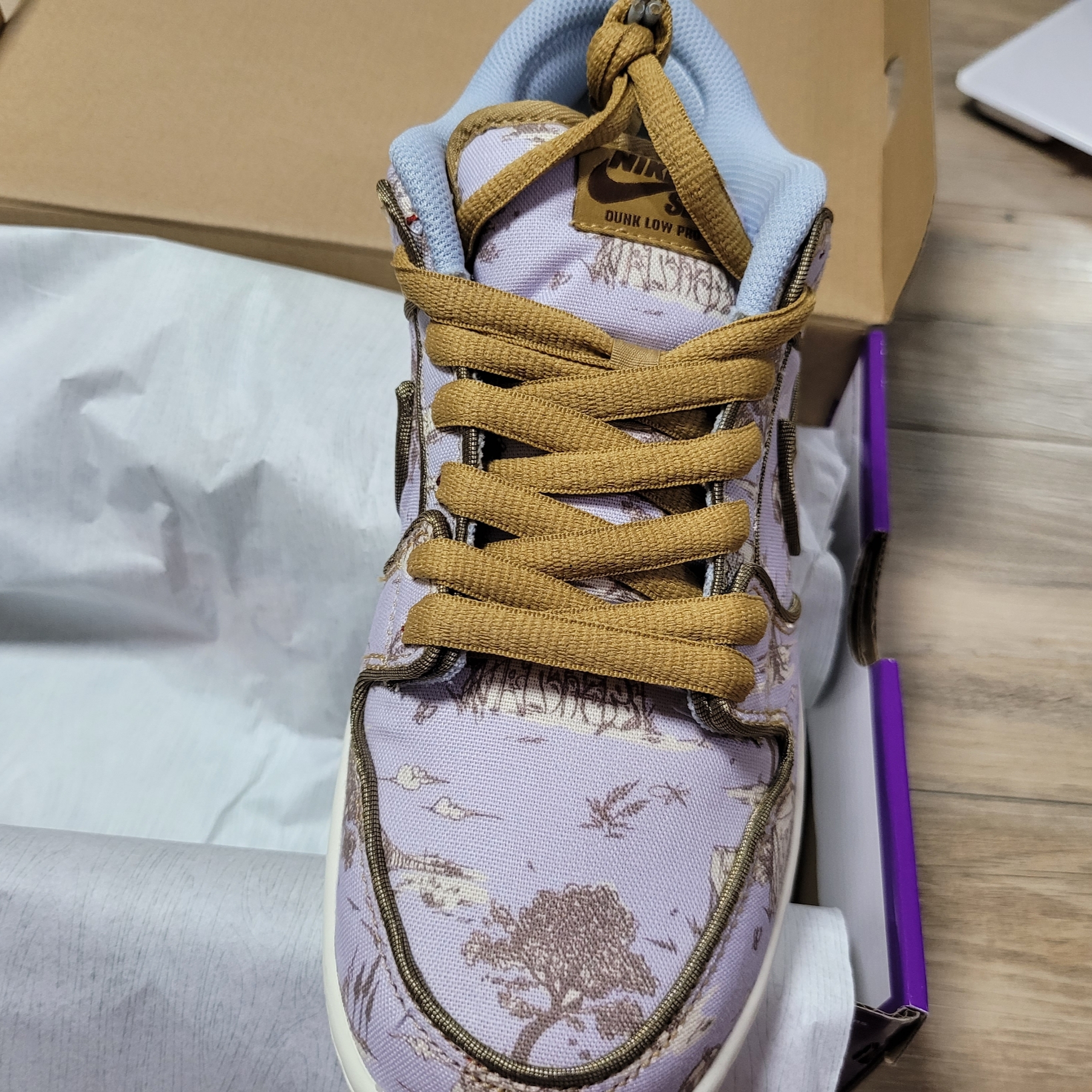 Nike SB Dunk Low Pro Premium Toile 착용 스타일 - 2