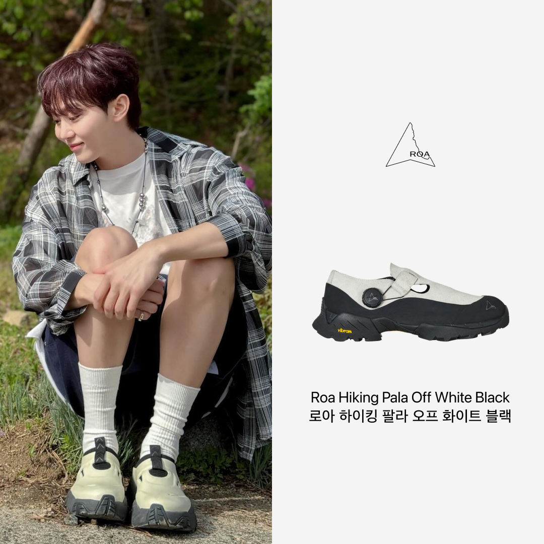 Roa Hiking Pala Off White Black 착용 스타일 - 1
