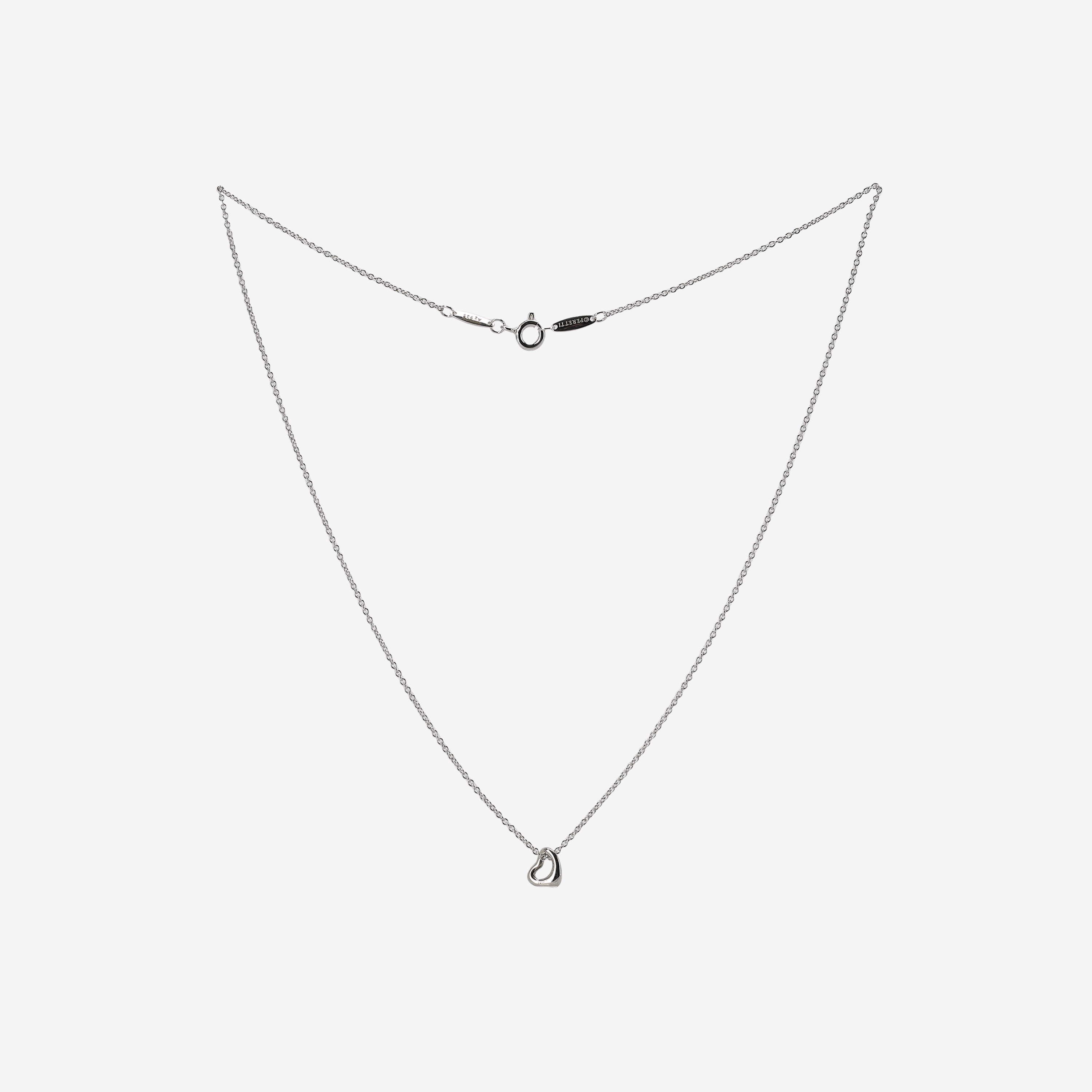 Tiffany & Co. Elsa Peretti Open Heart Pendant 7mm Sterling Silver