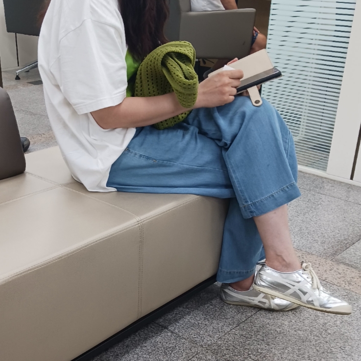 Onitsuka Tiger Mexico 66 Silver Off White 착용 스타일 - 1