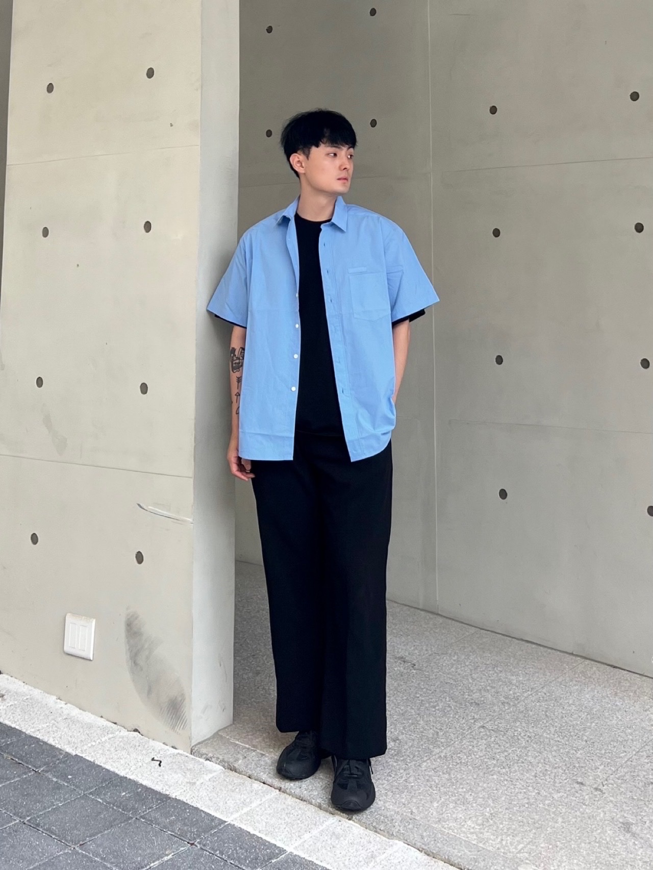 (W) Puma x Fenty Creeper Phatty Corduroy Puma Black 착용 스타일 - 1