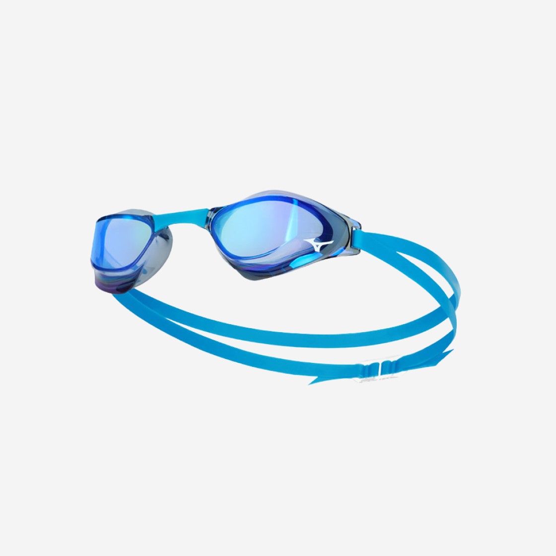 Mizuno GX Sonic Eye J Mirrored Non Cushion Swim Goggles Light Smoke Blue 상세 이미지 1