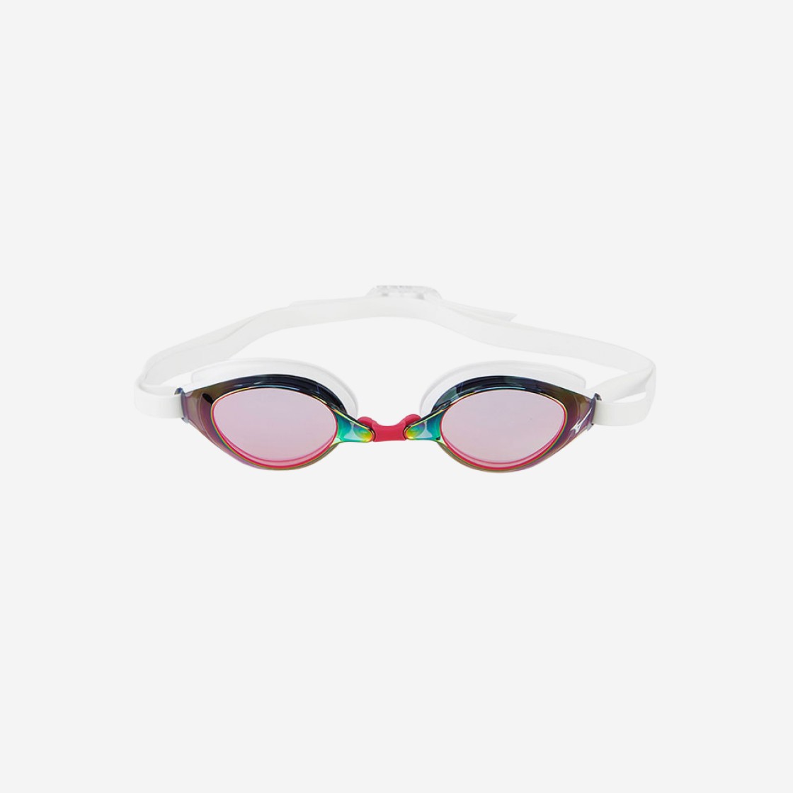 Mizuno Accel Eye Mirrored Swim Goggles Light Smoke Ruby 상세 이미지 2