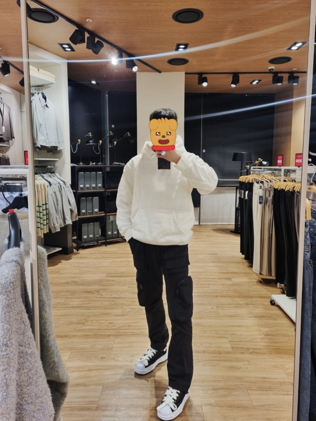 Maison Mihara Yasuhiro Blakey OG Sole Canvas Low-top Sneakers Black, Nike Everyday Plus Cushioned Crew Socks Multi Dip Dye (2 Pack/Korean Ver.) 착용 스타일