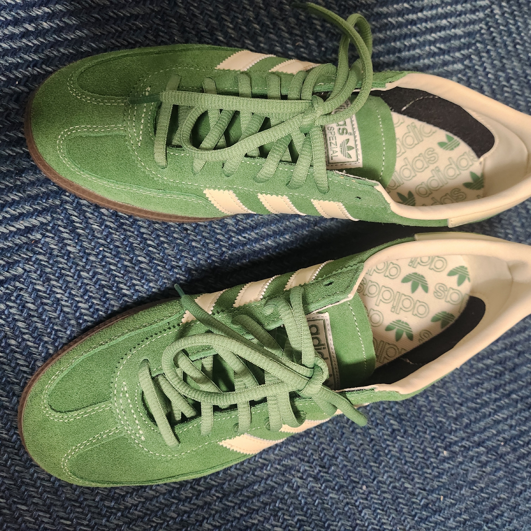 Adidas Spezial Handball Preloved Green Cream White 착용 스타일