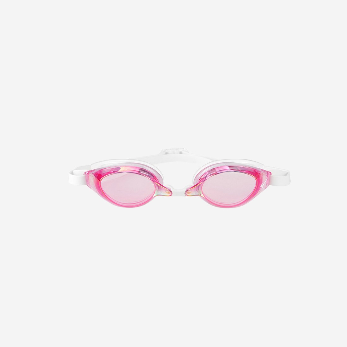 Mizuno Accel Eye Racer Mirrored Swim Goggles Clear Pink 상세 이미지 2