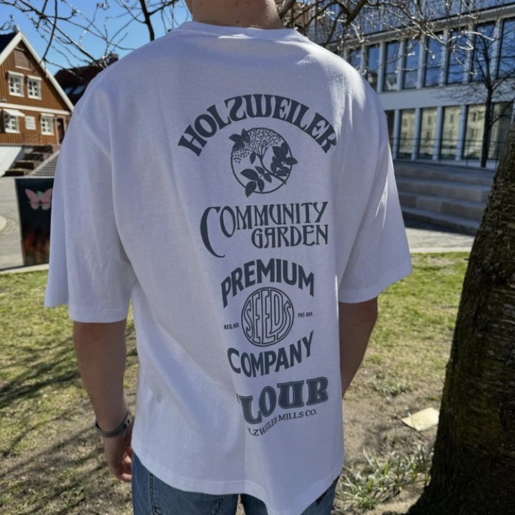Holzweiler Ranger Logos Tee White 착용 스타일 - 1