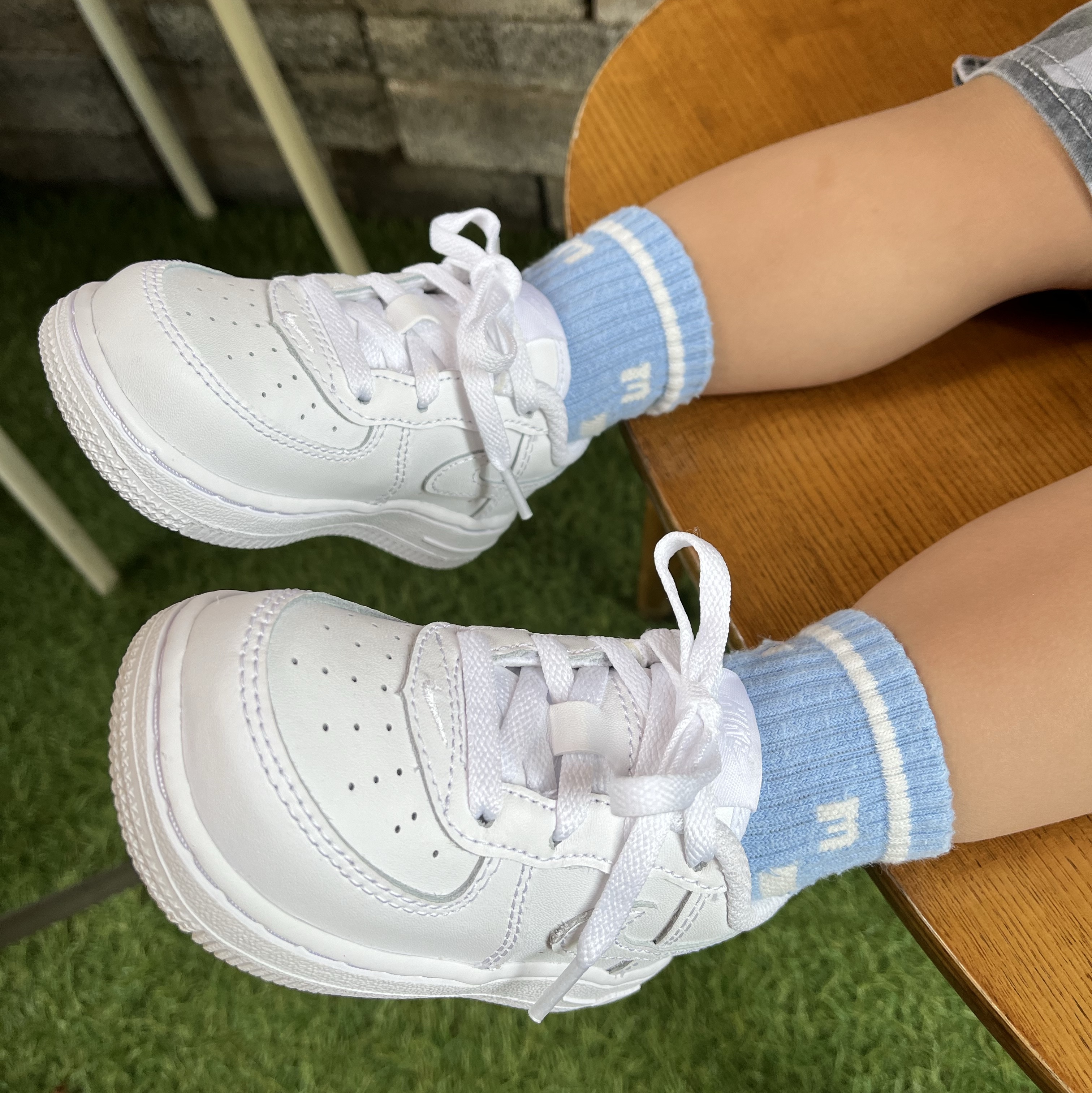(TD) Nike Force 1 LE White 착용 스타일 - 2
