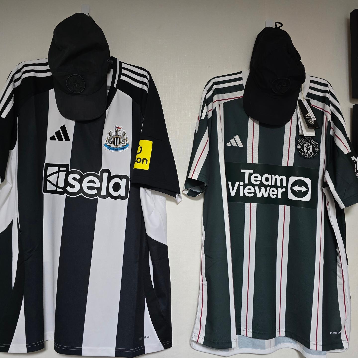 Adidas Newcastle United FC 2024/25 Home Jersey Black White - KR Sizing (Non Marking Ver.) 착용 스타일 - 1