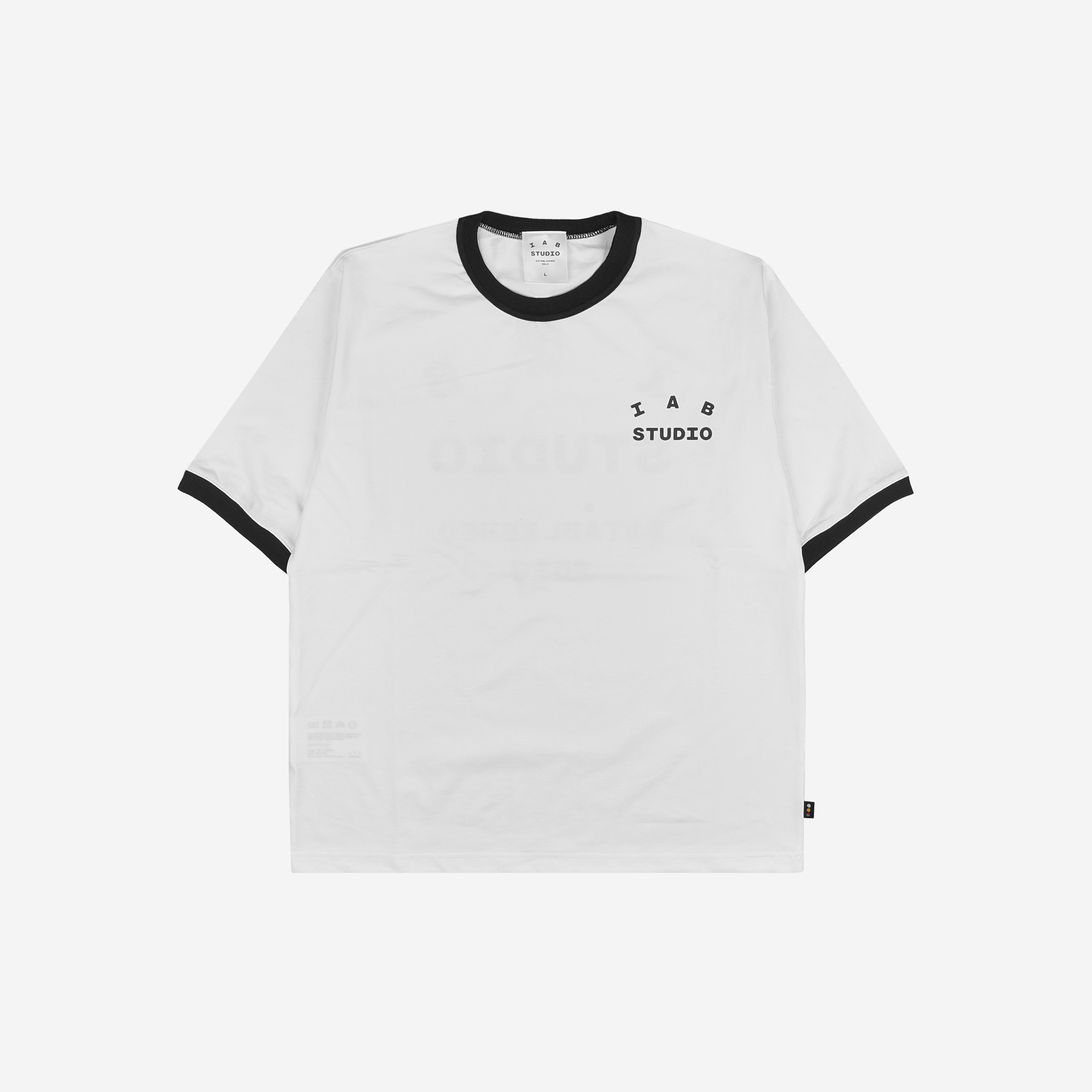 【IAB STUDIO】IAB Studio Established T-Shirt White Black s-l400.png