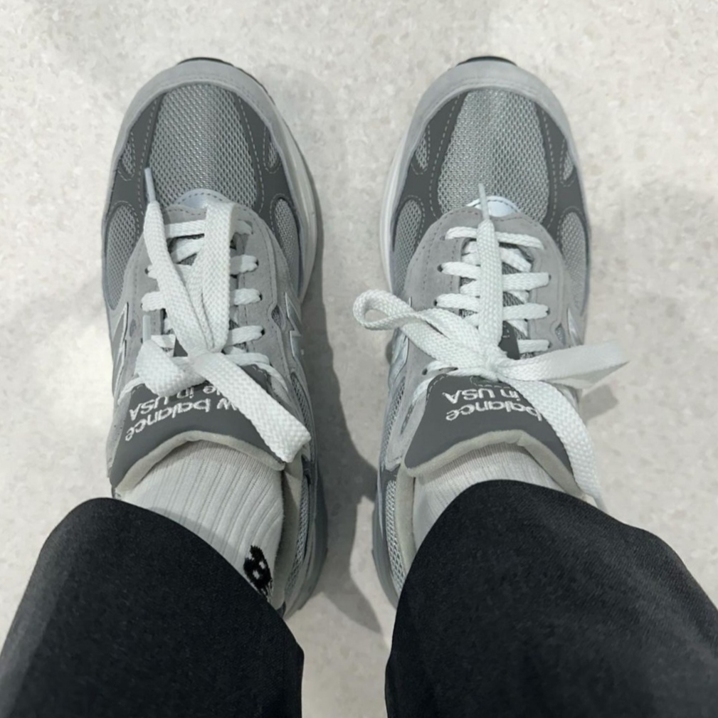 New Balance 993 Made in USA Grey - D Standard 착용 스타일