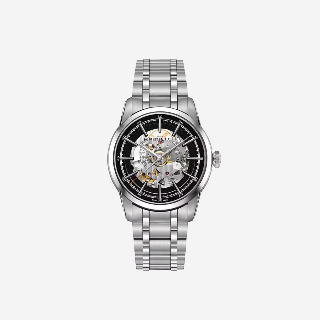 Hamilton American Classic Railroad Skeleton Auto 42mm Stainless Steel Black 상세 이미지 1