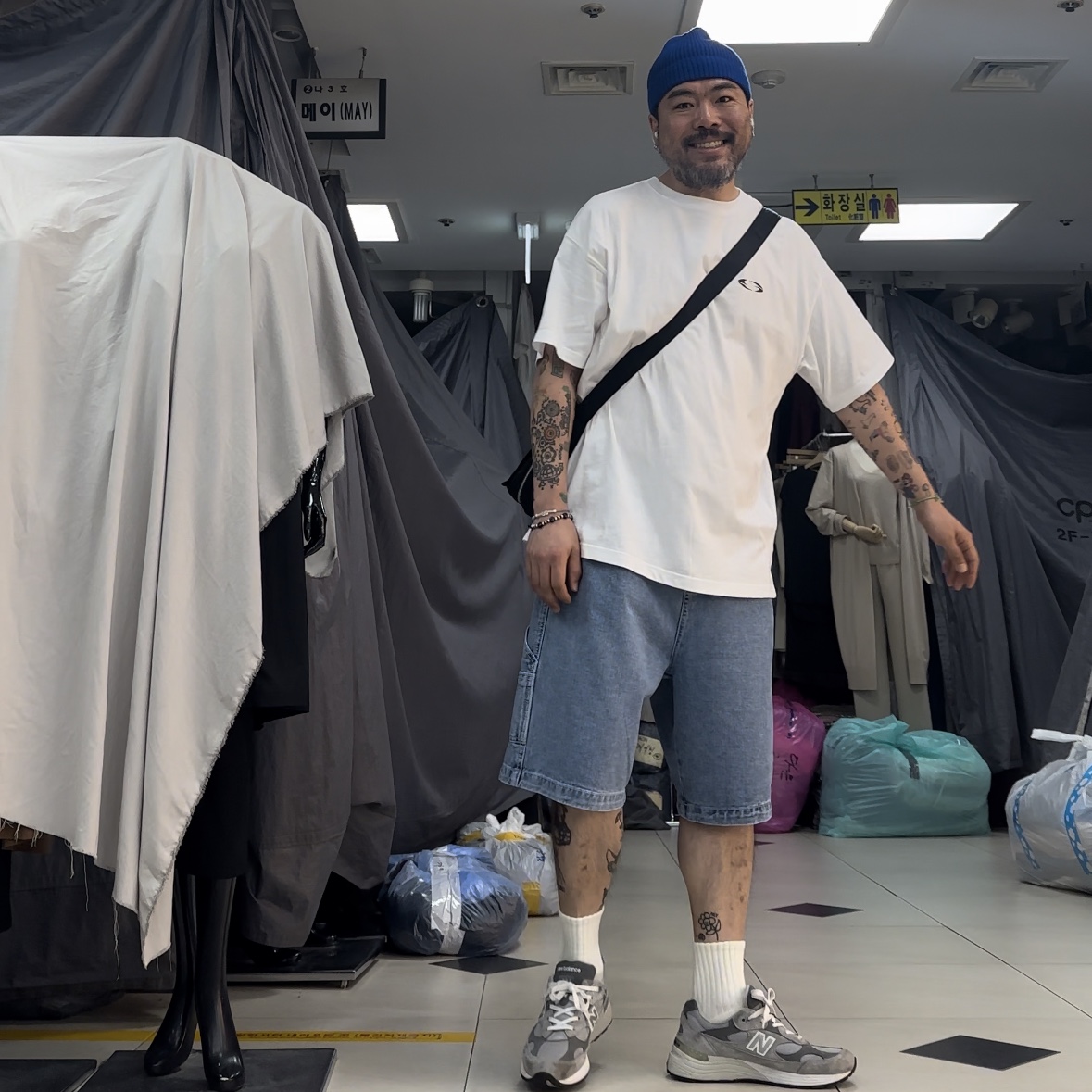 New Balance 992 Made in USA Grey - D Standard 착용 스타일 - 2