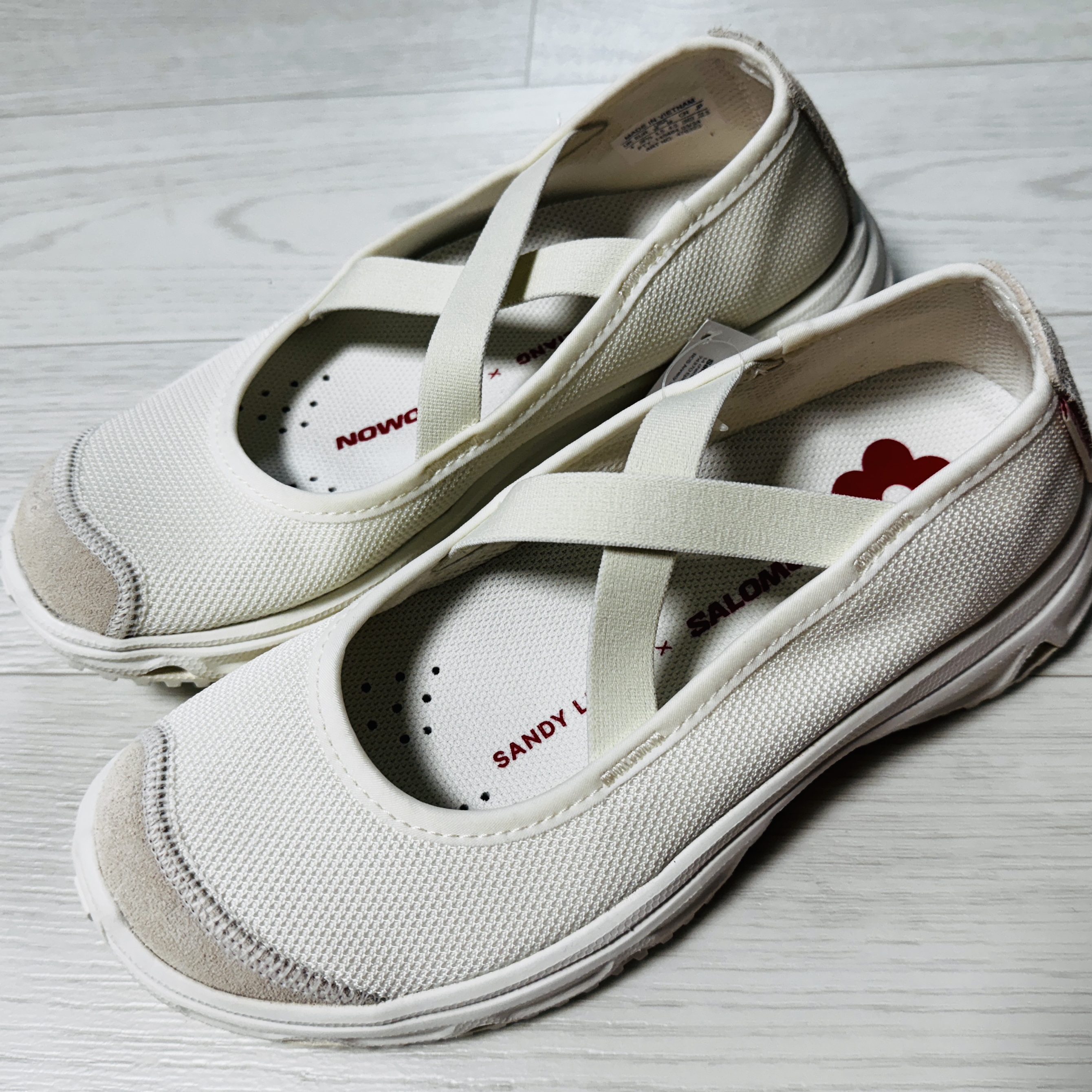 Salomon x Sandy Liang RX Marie Jeanne Vanilla Ice 착용 스타일 - 2