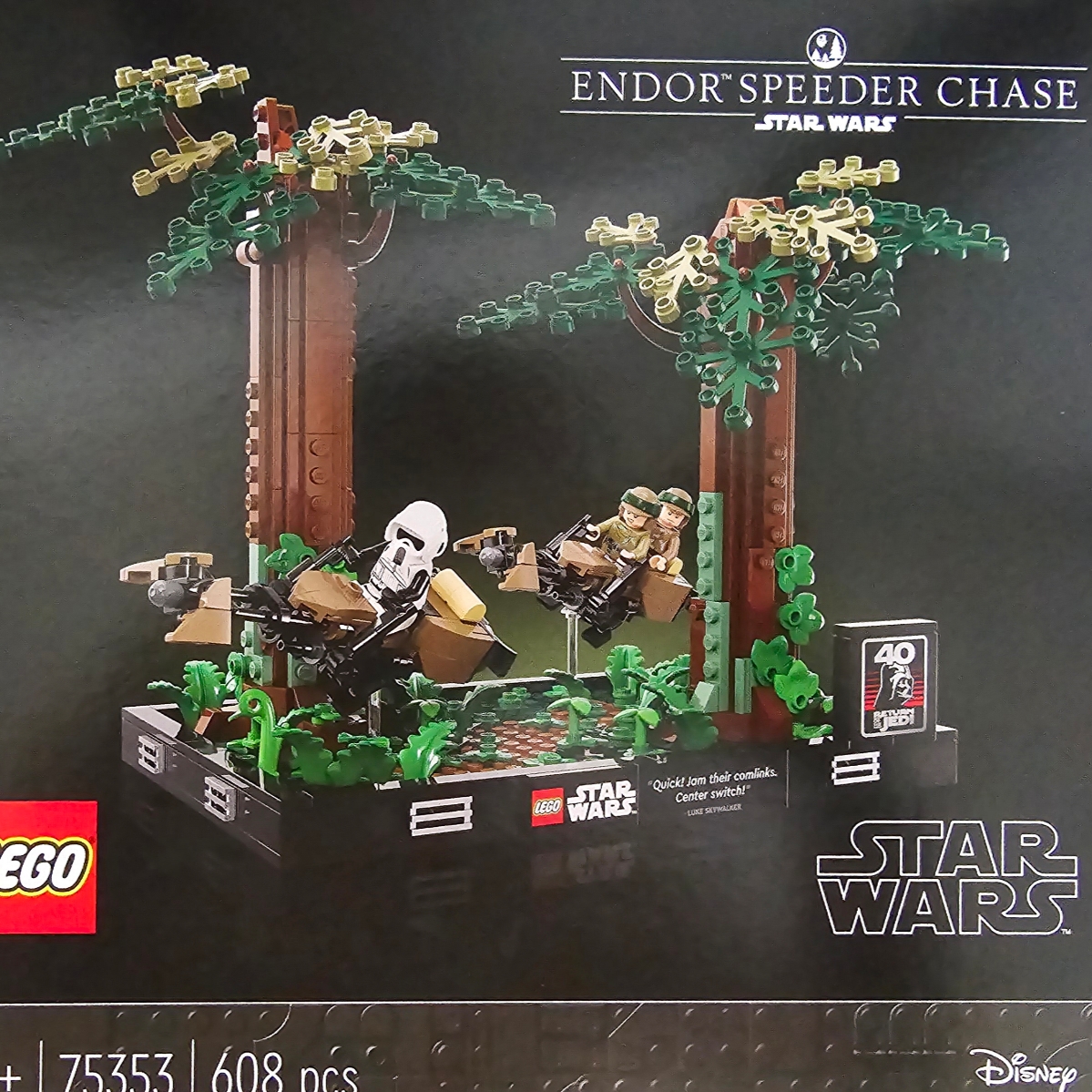 Lego Star Wars Endor Speeder Chase Diorama 착용 스타일