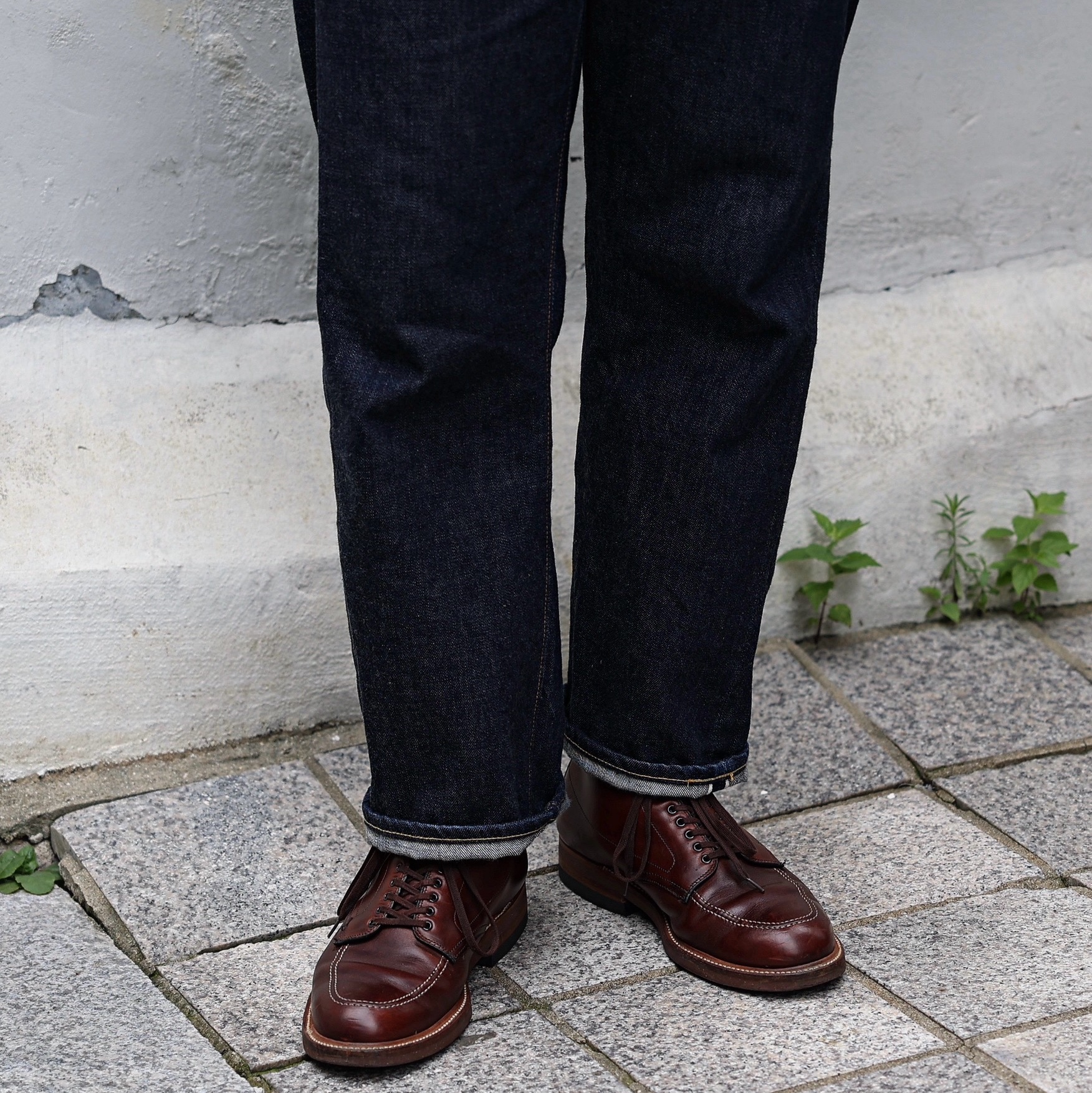 Fullcount 1101W Straight Denim One Wash Indigo Blue 착용 스타일 - 5