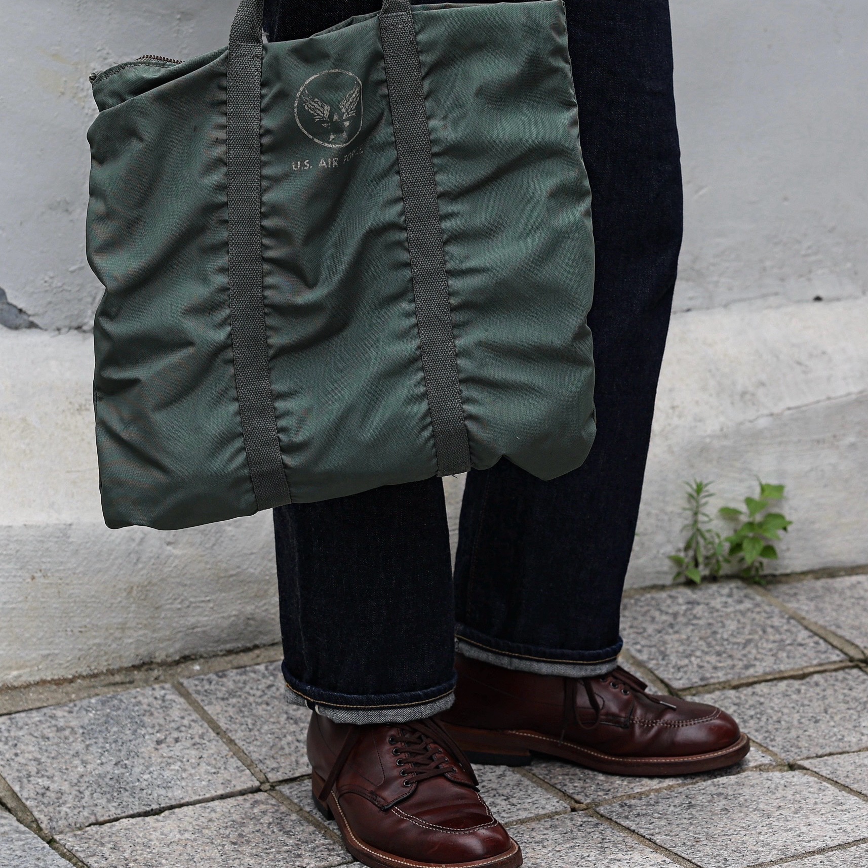 Fullcount 1101W Straight Denim One Wash Indigo Blue 착용 스타일 - 6
