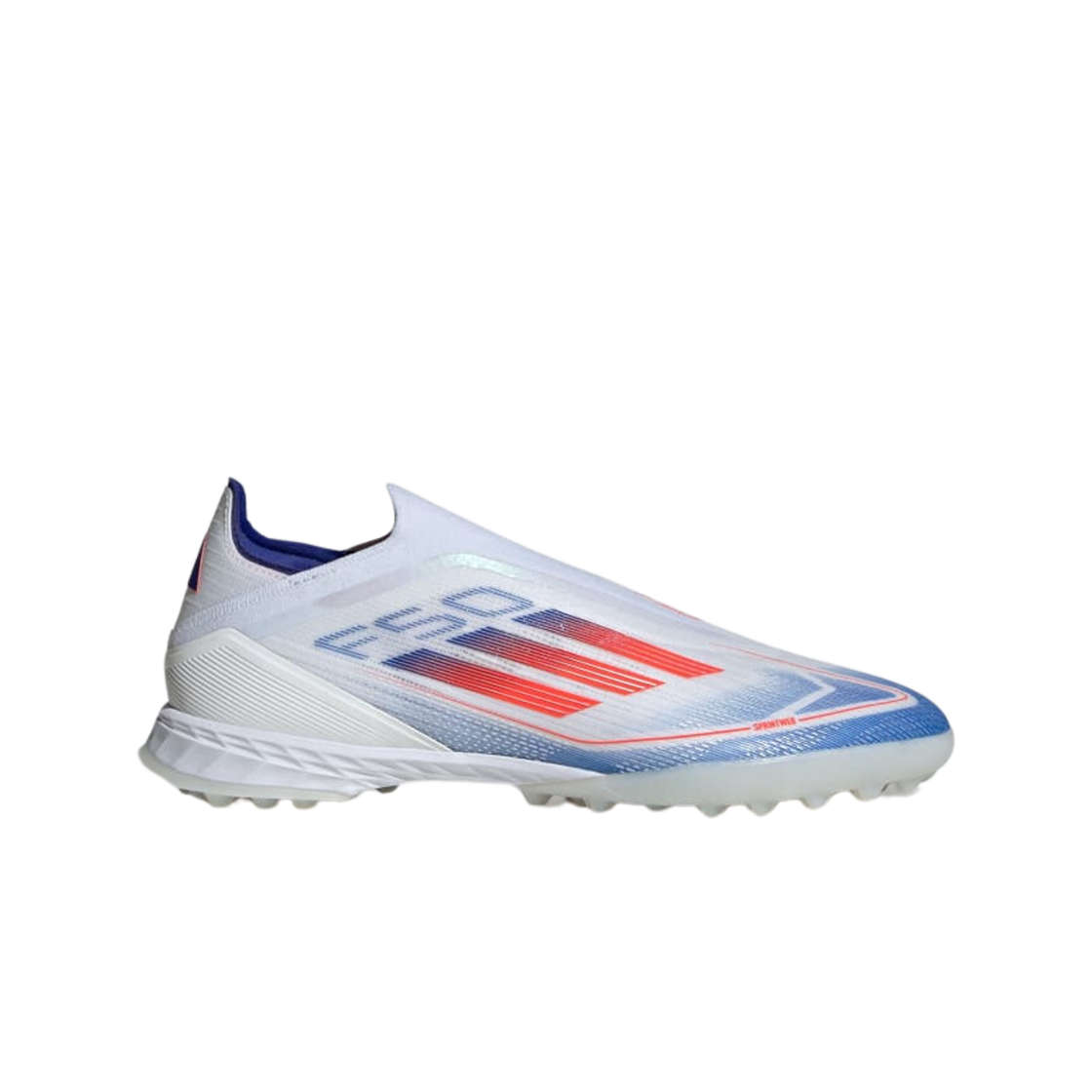 아디다스 F50 프로 레이스리스 TF 클라우드 화이트 솔라 레드(Adidas F50 Pro Laceless TF Cloud White Solar Red)