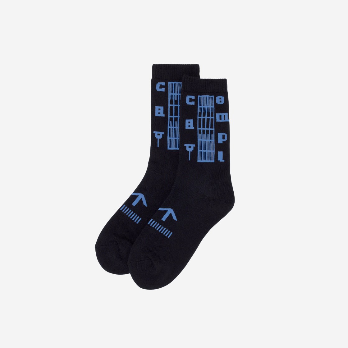 Cav Empt Cav↓↑Empt Socks Black - 24FW 상세 이미지 1