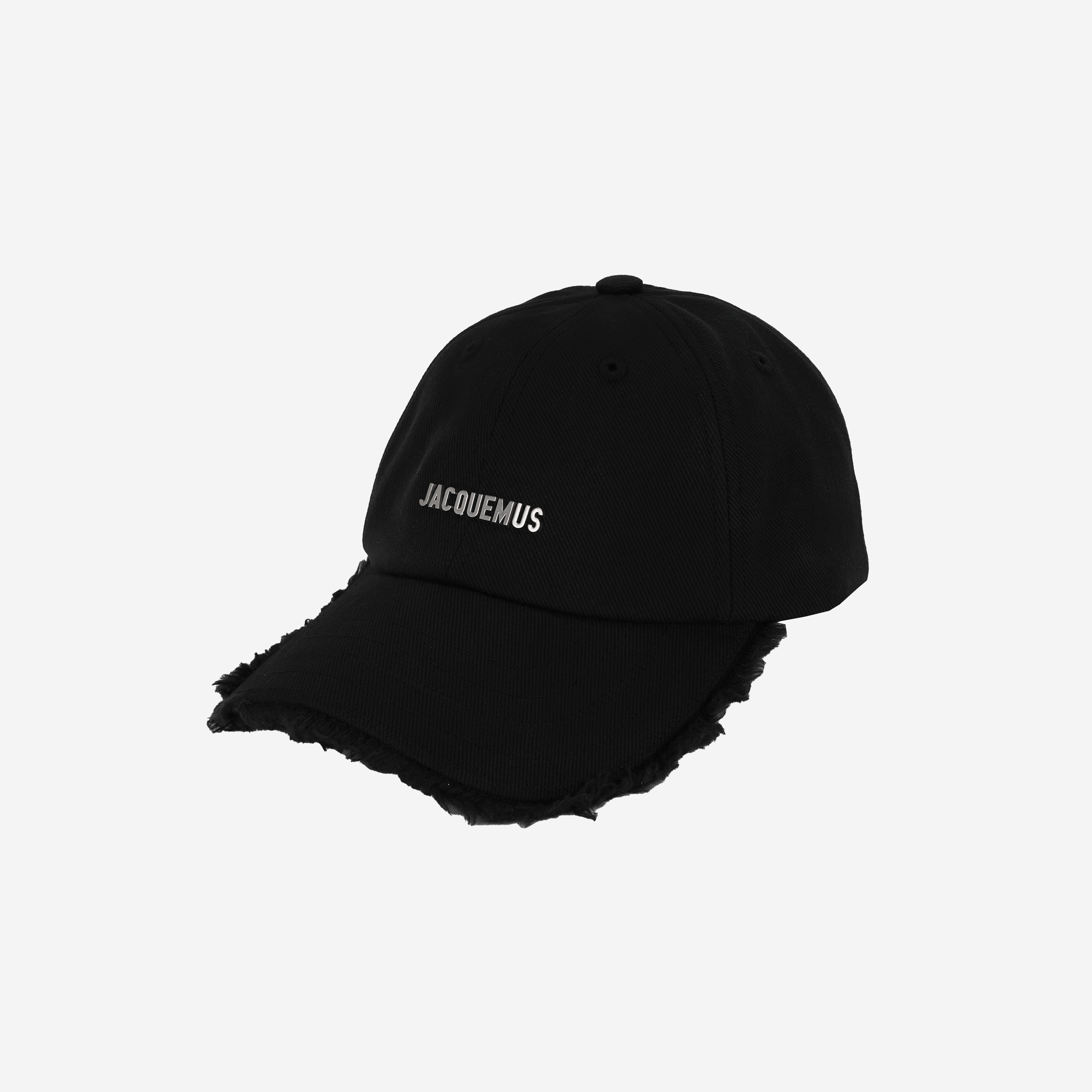 Jacquemus La Casquette Artichaut Fringe Baseball Cap Black